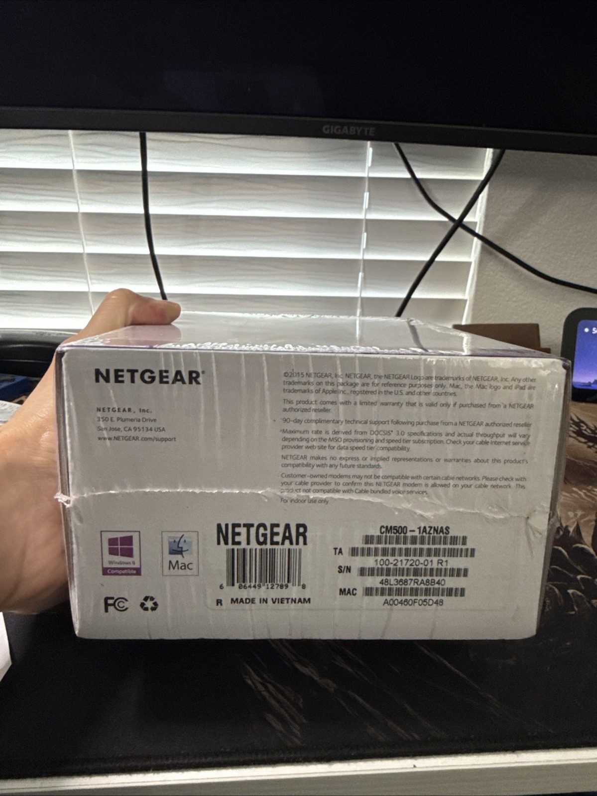 NETGEAR CM500-1AZNAS DOCSIS 3.0 Cable Modem