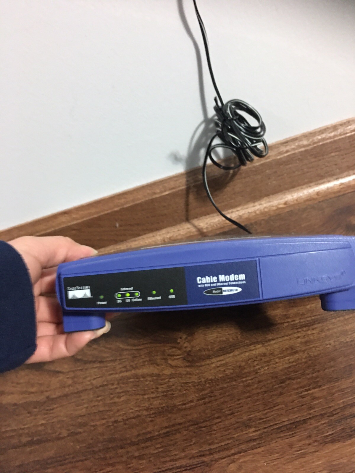 LINKSYS CISCO CABLE MODEM USB ETHERNET MODEL BEFCMU10 VER. 4