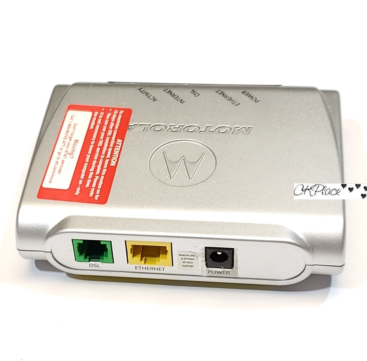Motorola MSTATEA DSL Ethernet 2210-02-1022 Modem Untested For Parts