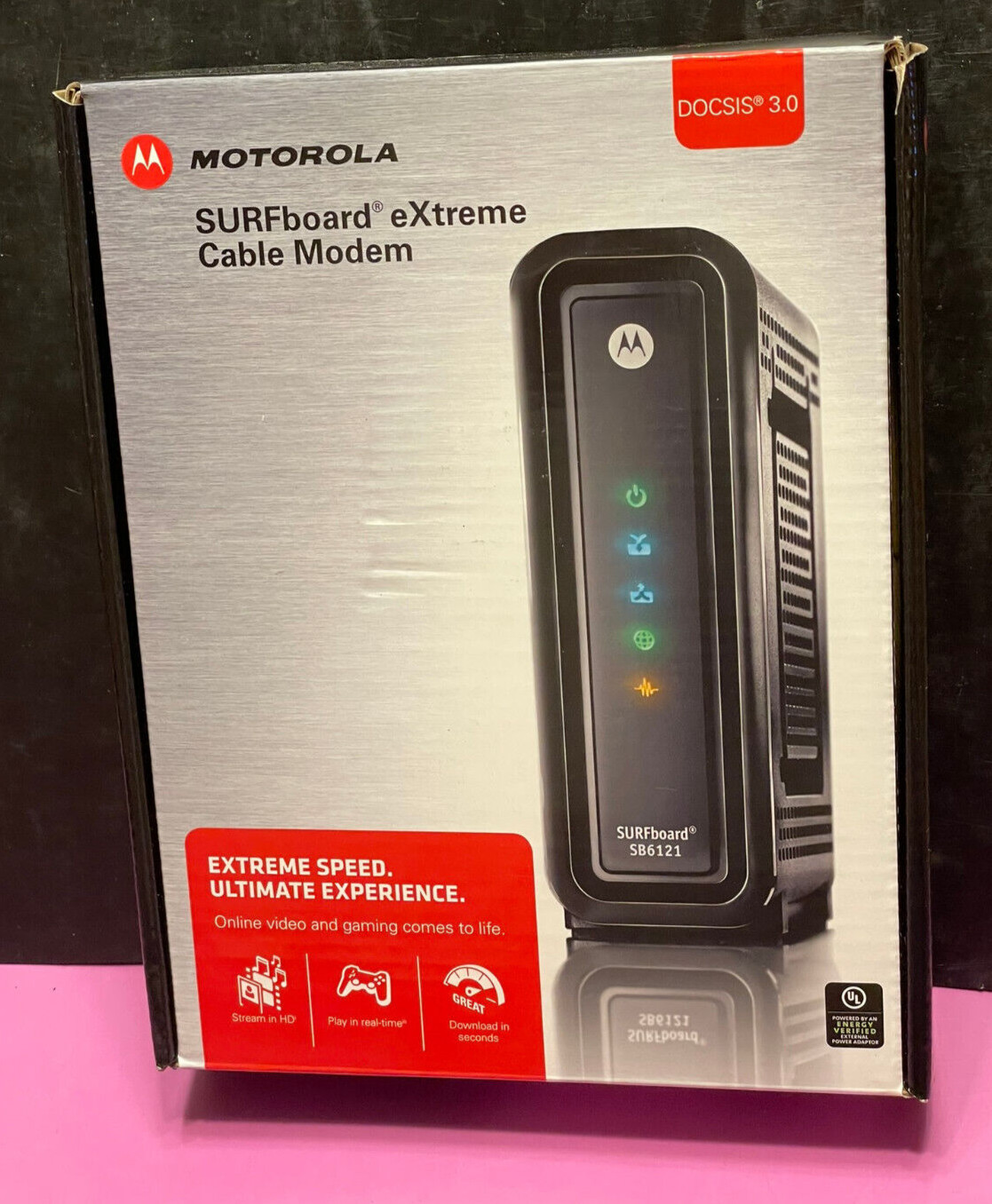Motorola SURFboard eXtreme Cable Modem SB6121 – Brand New, Factory Sealed