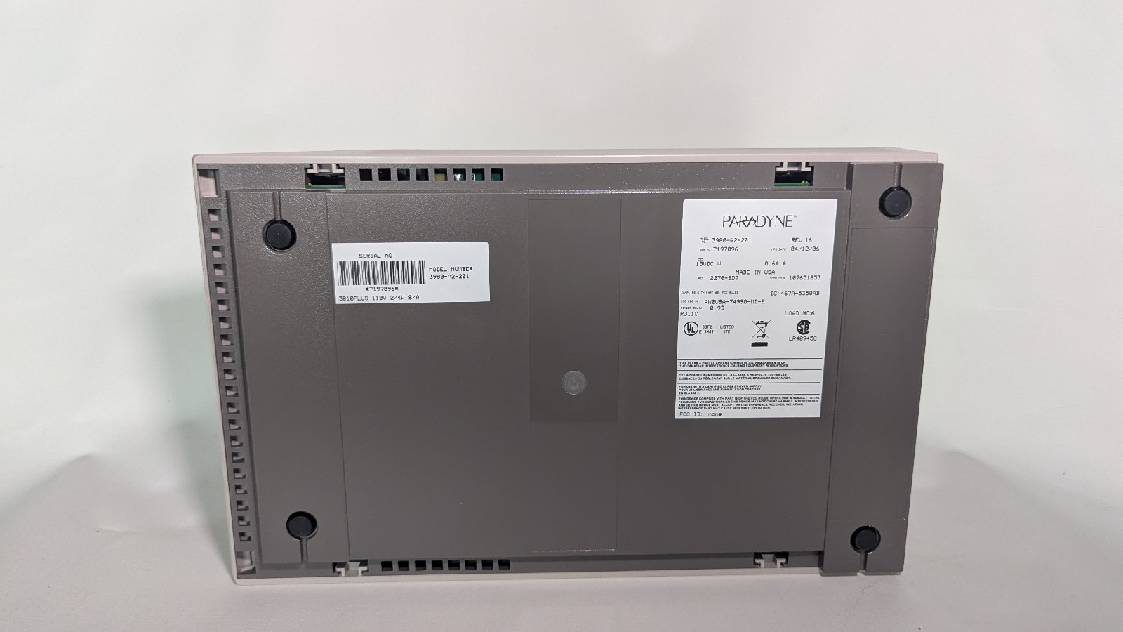 Open Box Paradyne Comsphere 3810 Plus Model 3980-A2-201 Rev 16 V.32bis Tested