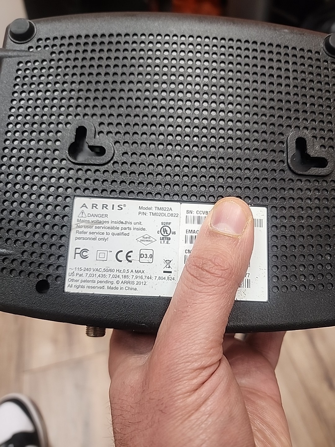 Arris TM822A Touchstone Docsis Cable Modem