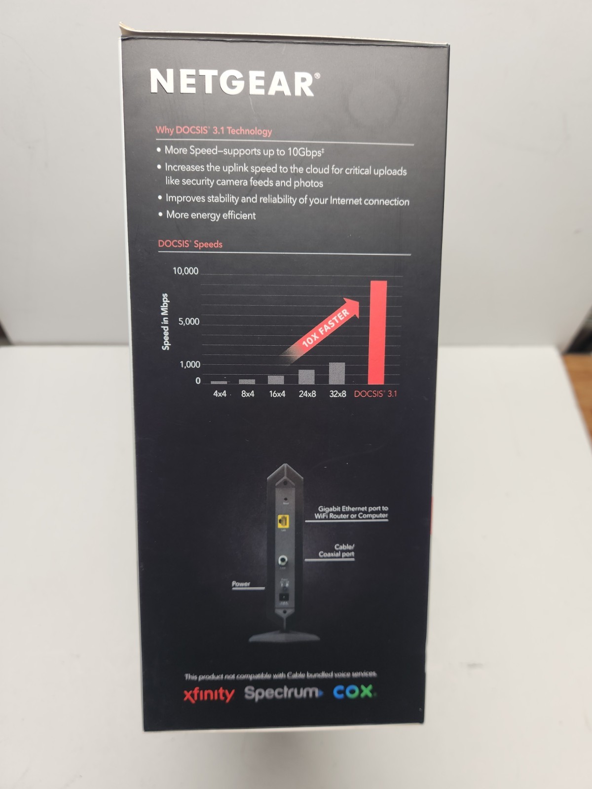 NETGEAR CM1000 DOCSIS 3.1 Gigabit Cable Modem CM1000-100NAS Xfinity