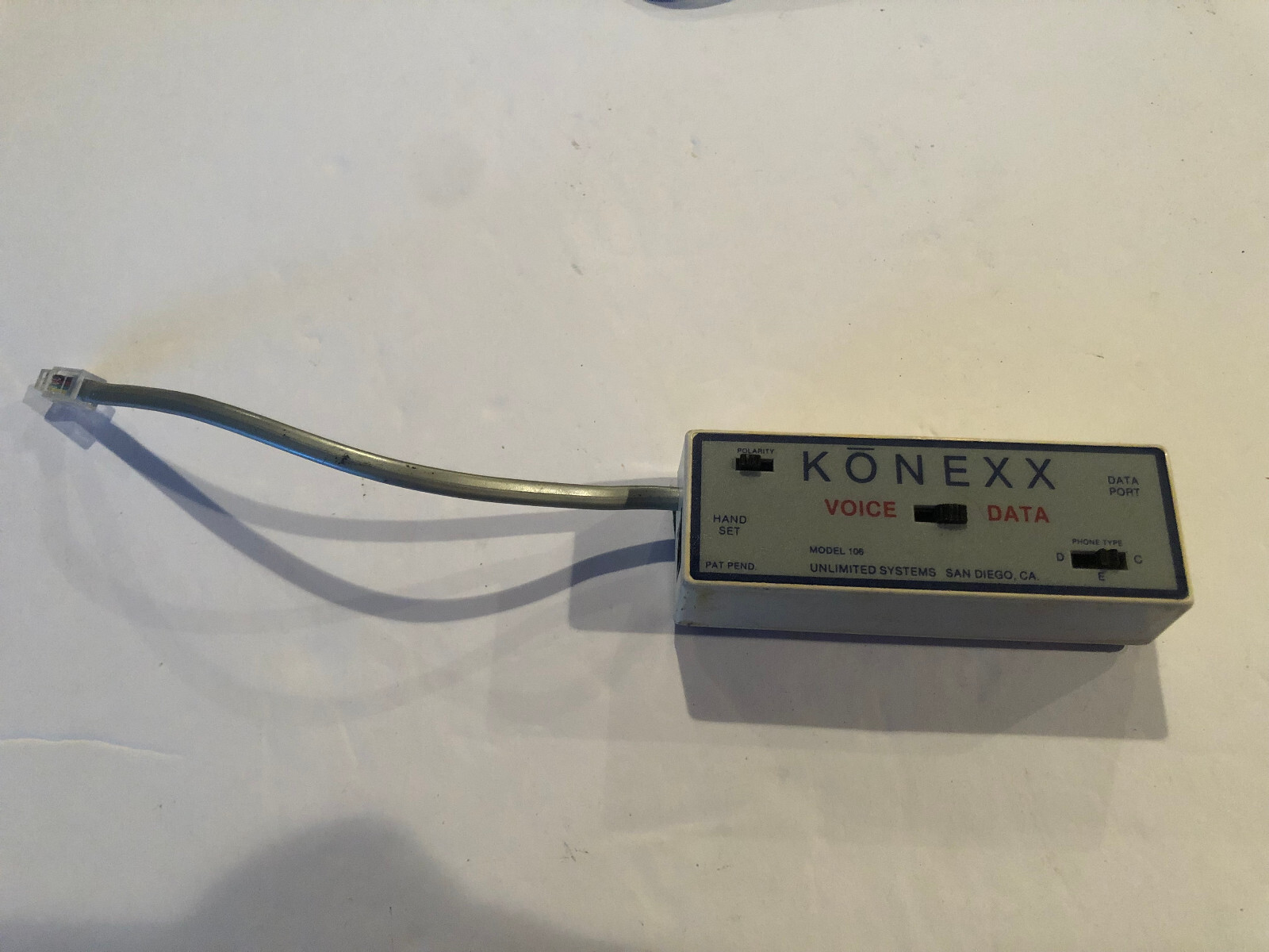 Unlimited Systems Konexx Model 106 Connection Device Phone Voice Data #F6