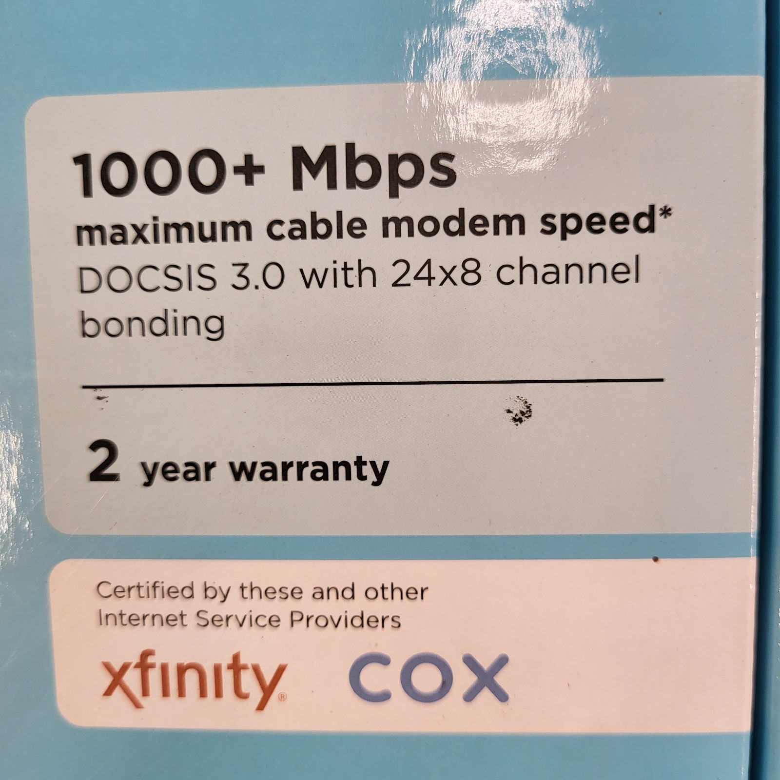Motorola Mb7621 Cable Modem Router Docsis 3.0 1000+ Mbps Xfinity Cox 24×8 Nib