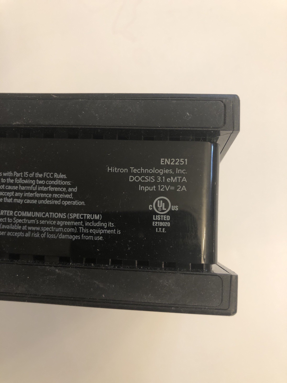 Spectrum Hitron EN2251-HSP – DOCSIS 3.1 eMTA 2.5G