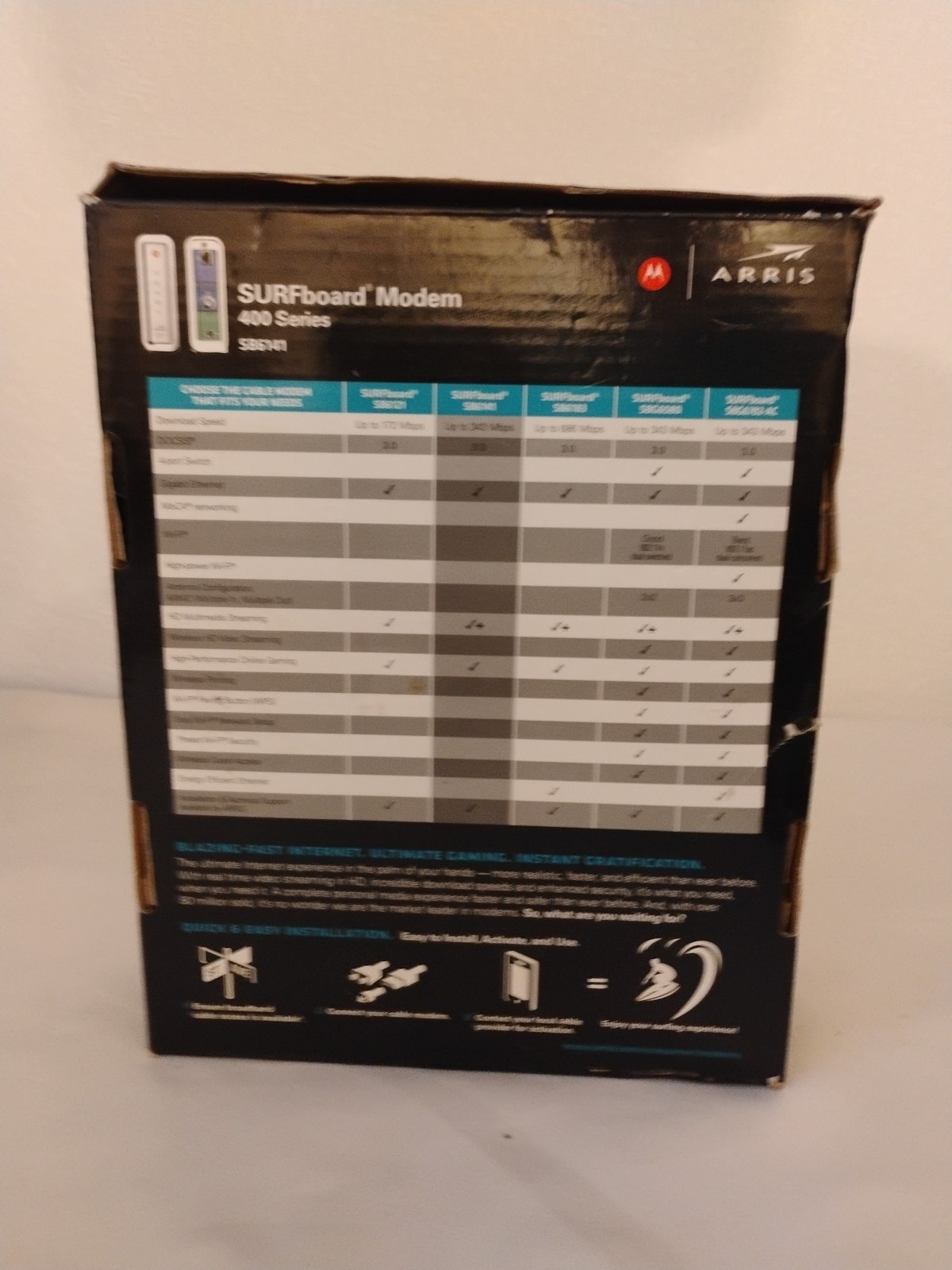 Motorola SB6141 SURFboard eXtreme DOCSIS 3.0 Cable Modem 300 mbps