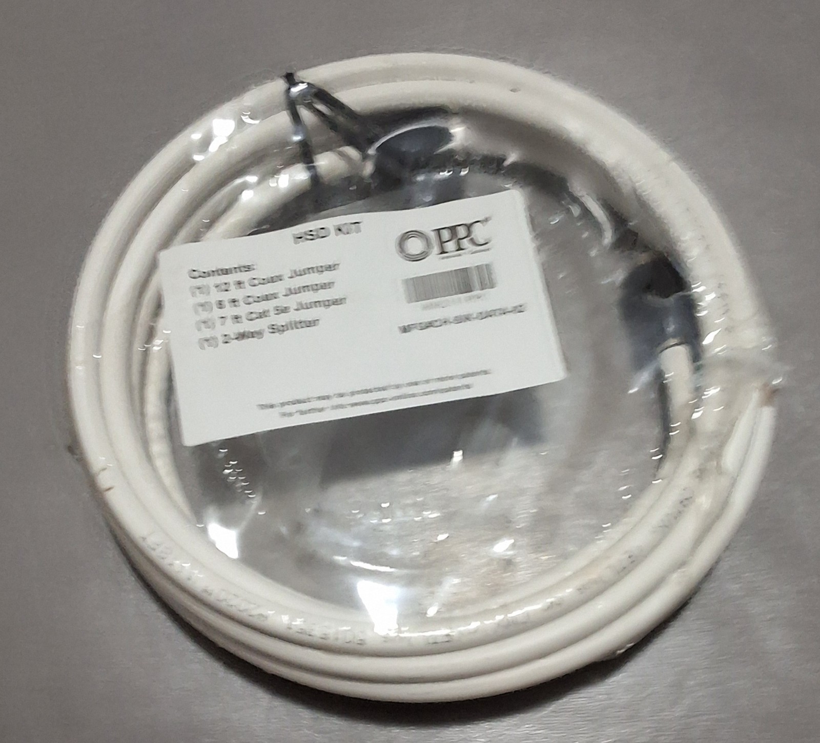 HSD Kit 12ft Coax Jumper, 2 Cat 5 Cables, 2 Way Splitter