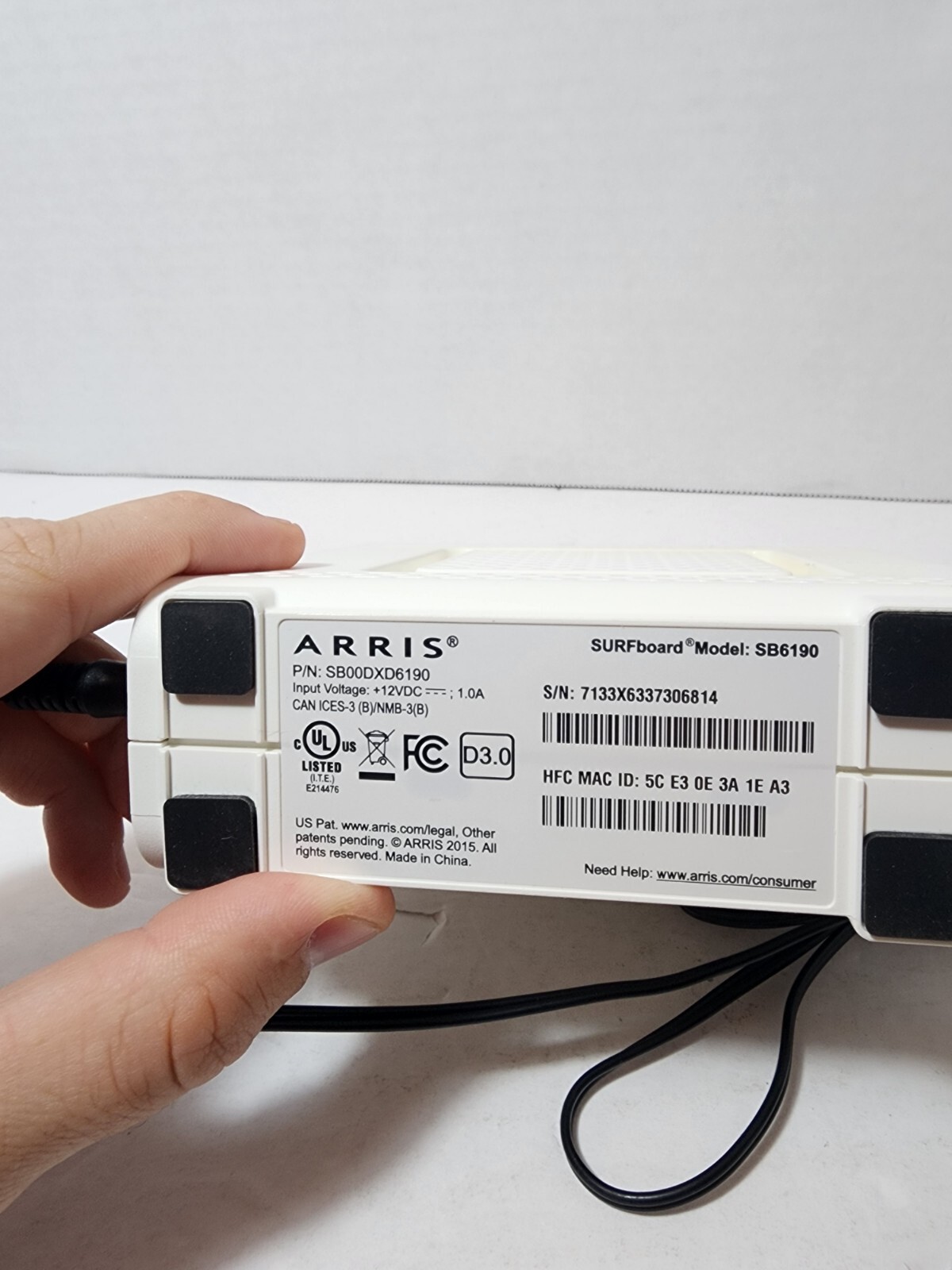 ARRIS SURFboard DOCSIS 3.0 Cable Modem – SB6190 Free Shipping 🔥