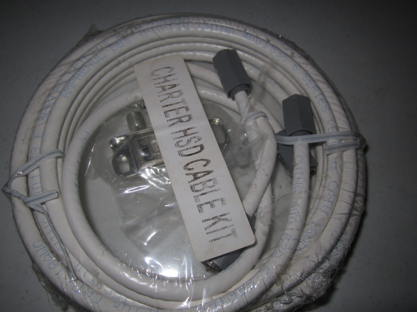 HSD Kit (2 Way Splitter 7ft Ethernet Cable & 6ft, 12ft Coax Jumper plus Splitter
