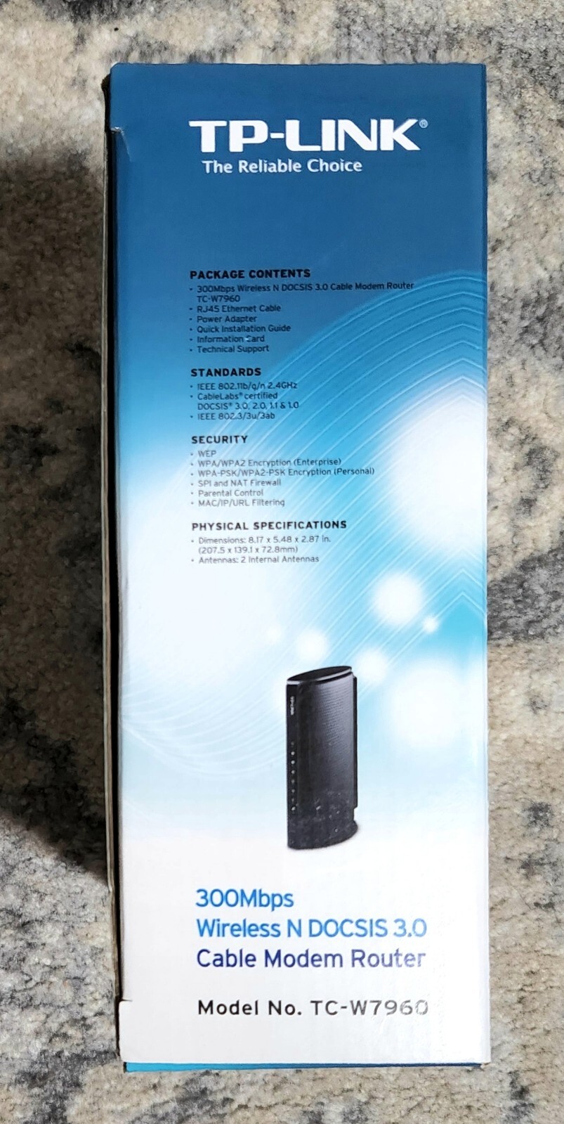 TP-Link TC-7610 300Mbps Wireless N DOCSIS 3.0 High Speed Cable Modem Router