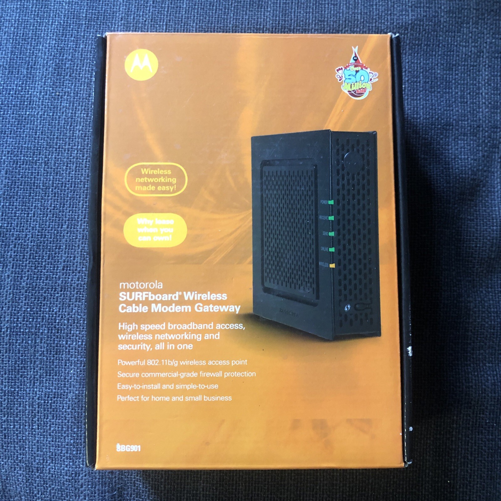Motorola SURFboard Wireless Cable Modem Gateway SBG901 30.72 Mbps