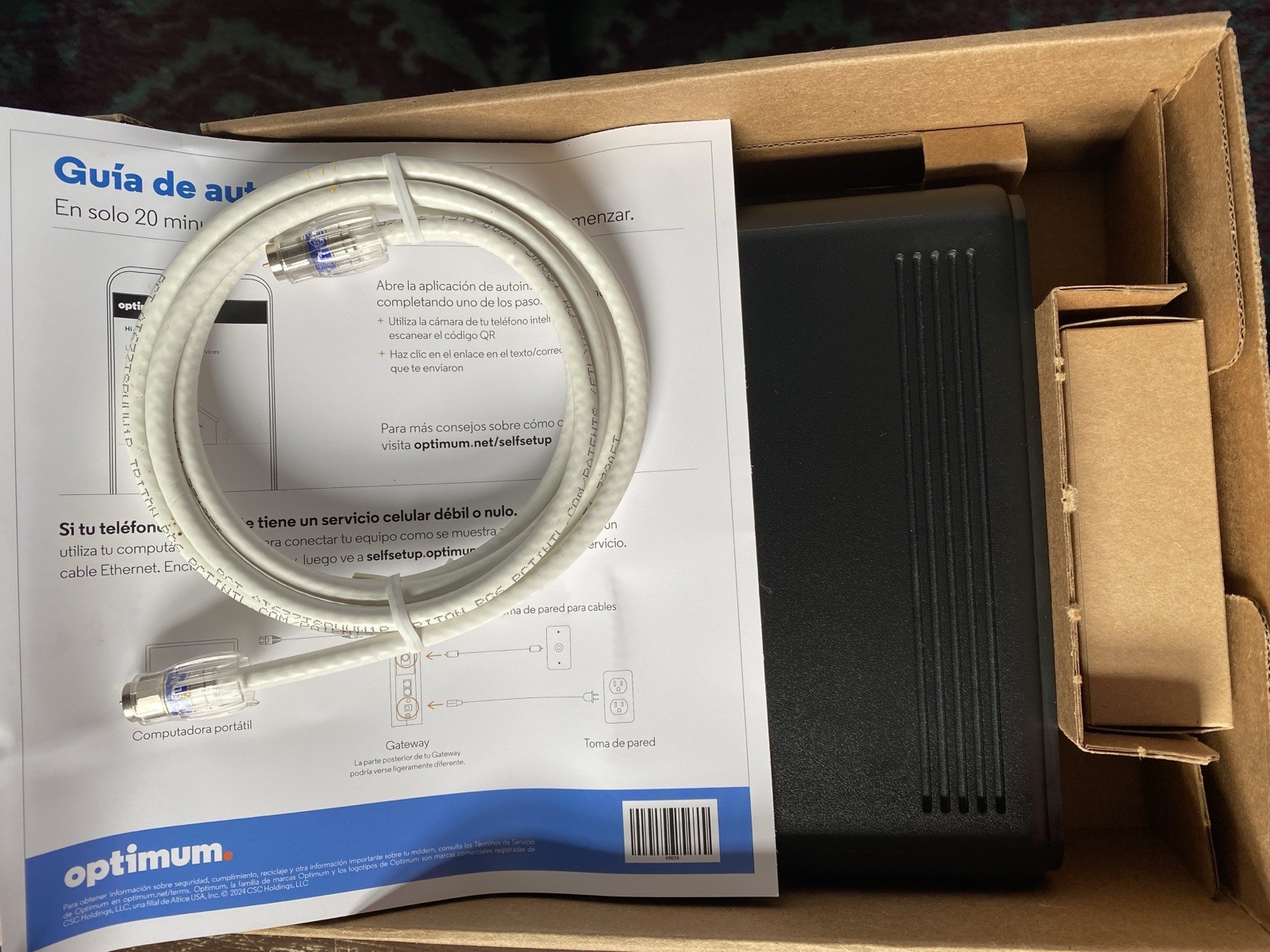 Optimum UBC1326 Gateway 6 DOCSIS 3.1 Modem/Router for Optimum (Never Activated)
