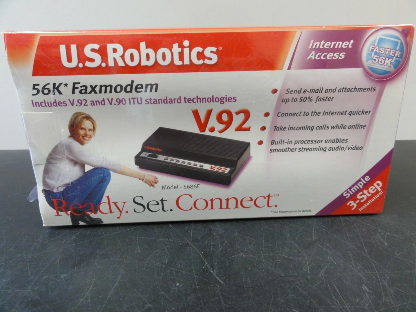 U.S Robotics USR 5686E 56K Faxmodem Modem Band