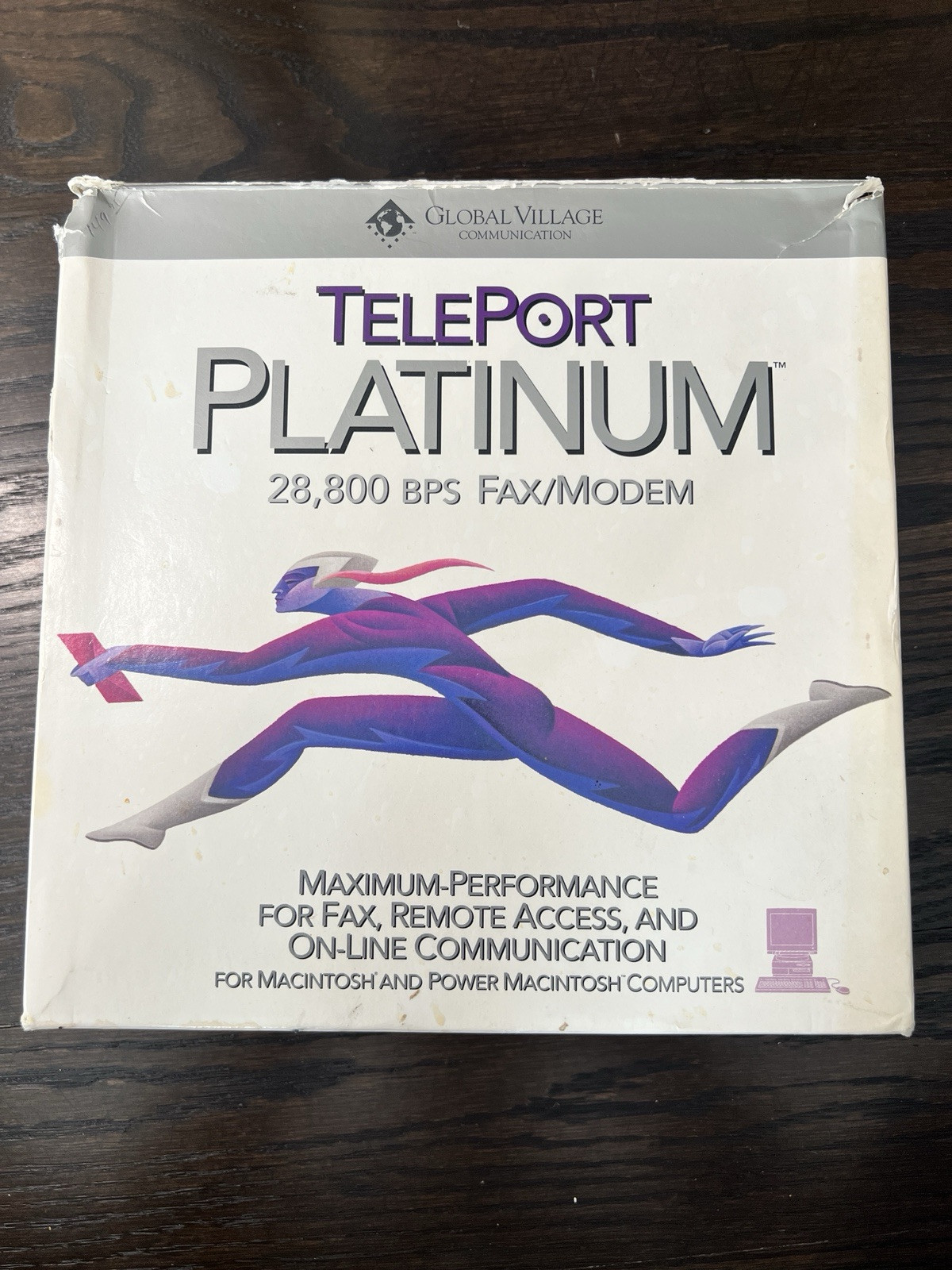 Global Village TELEPORT PLATINUM 28,800 BPS Fax Modem For Macintosh Mac