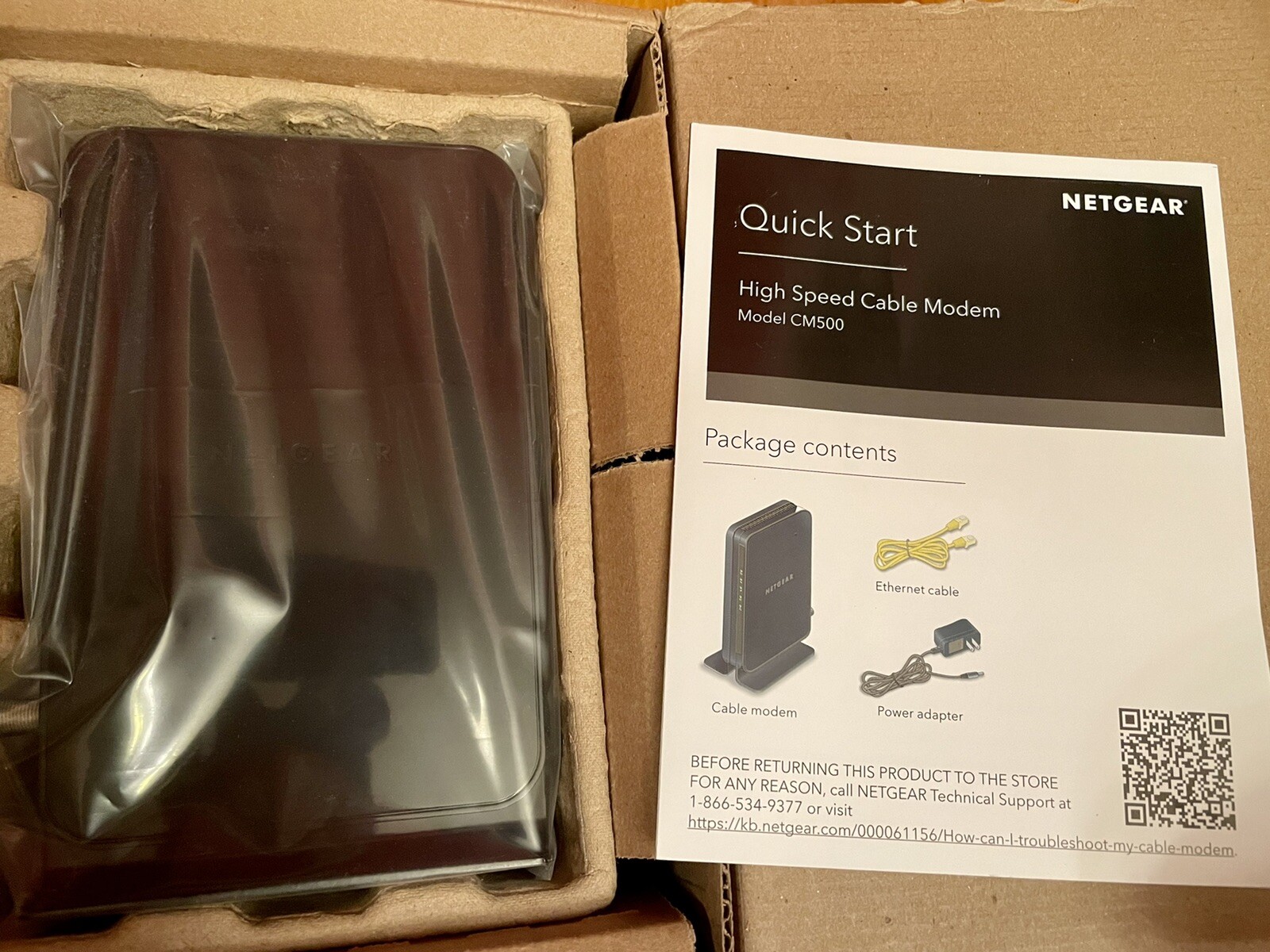 NETGEAR CM500 High Speed Cable Modem 680 Mbps Cox Spectrum Xfinity NEW