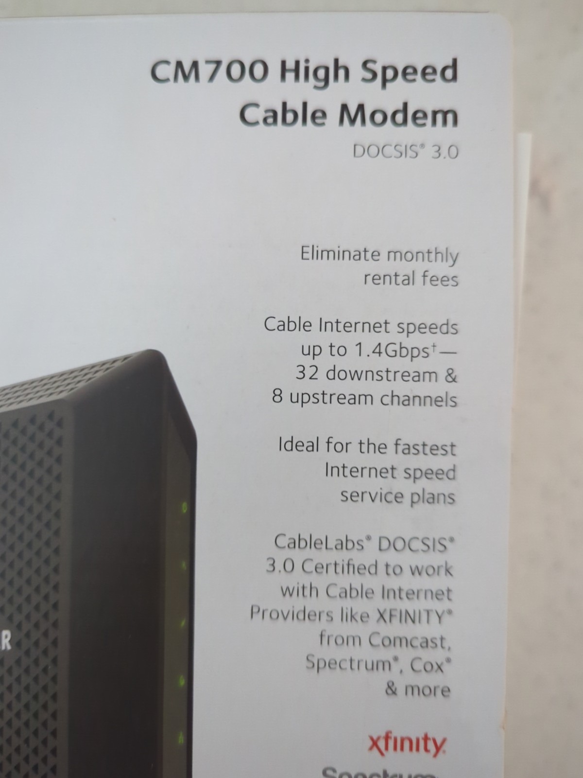 NETGEAR Cable Modem CM700 – Compatible with all Cable Providers incl. Xfinity, S