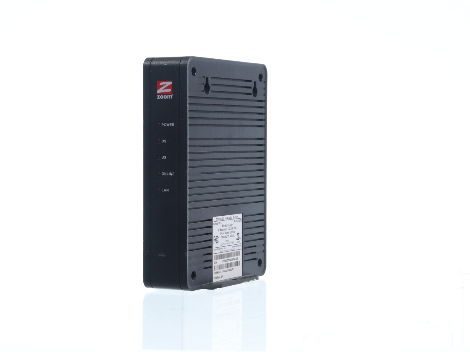 Zoom Cable Modem Model 5370: 684 Mbps* 16×4 DOCSIS 3.0
