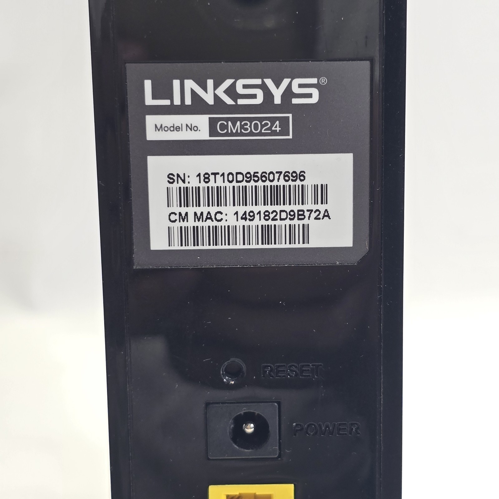 Linksys 24×8 Cable Modem CM3024 Intel Inside 960 Mbps 3.0 High Speed Ethernet.