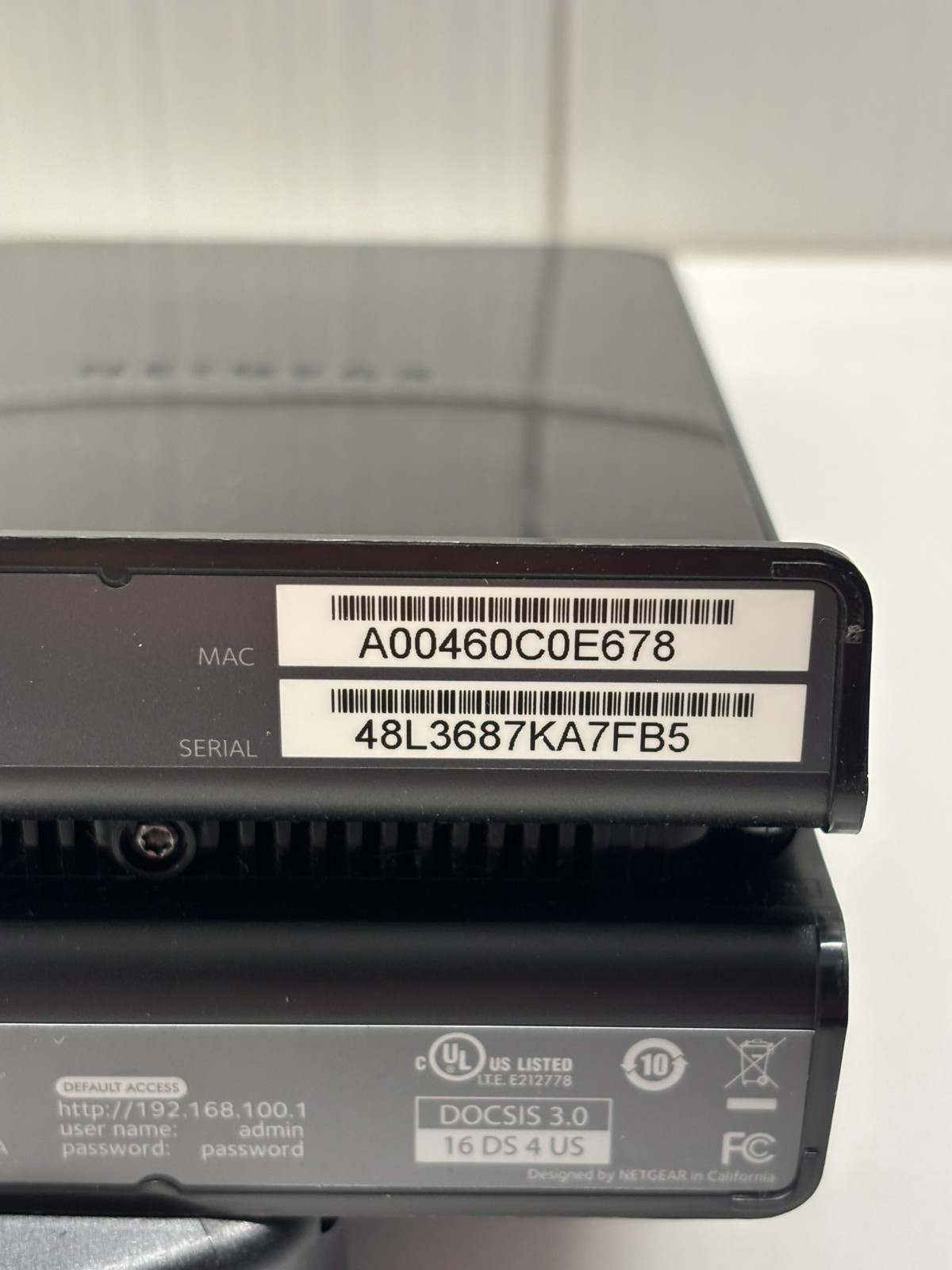 NETGEAR Cable Modem CM500 DOCSIS 3.0 Internet, Voice, High Speed 680 mps