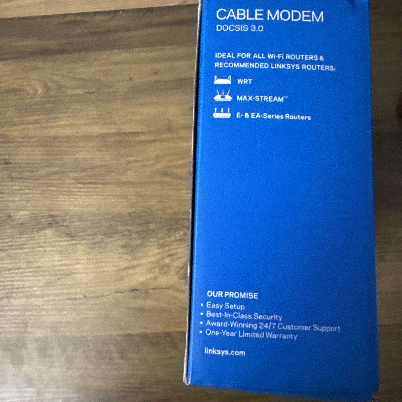 Linksys Cable Modem Model# CM3016 Untested Original Box And Power Supply