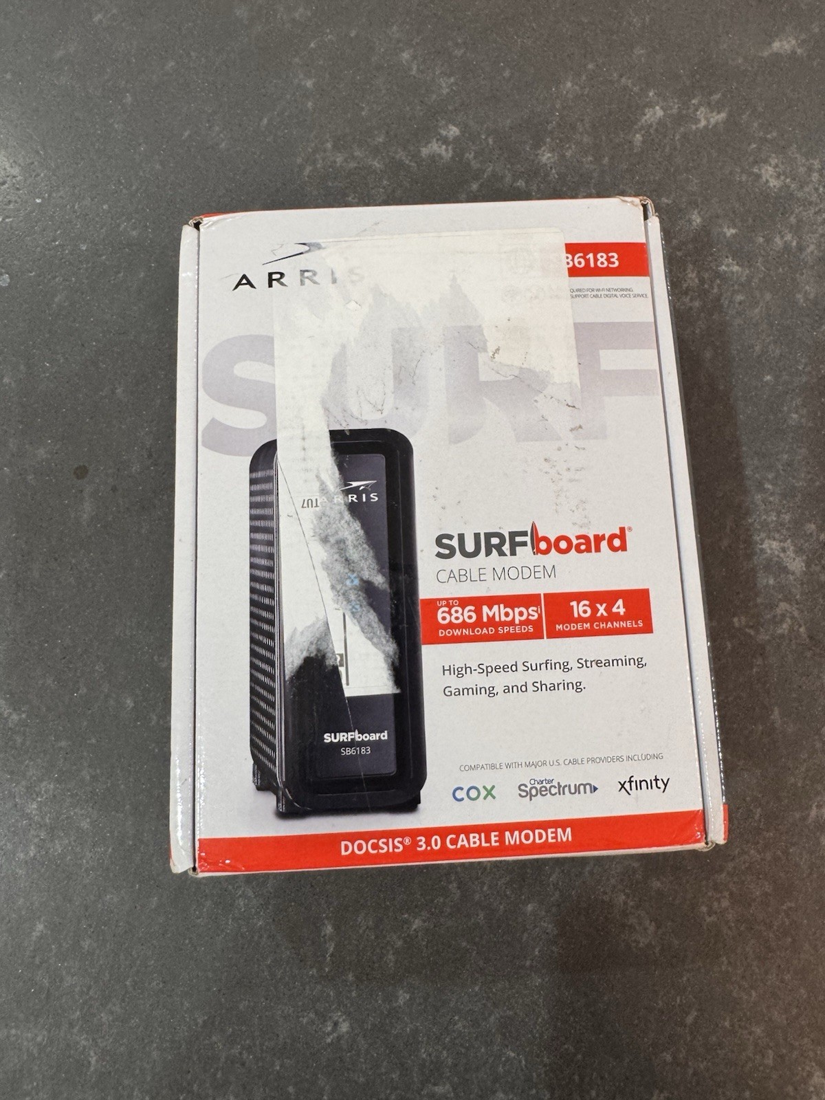 ARRIS SURFboard SB6183 DOCSIS 3.0 Cable Modem 686 Mbps Open Box New