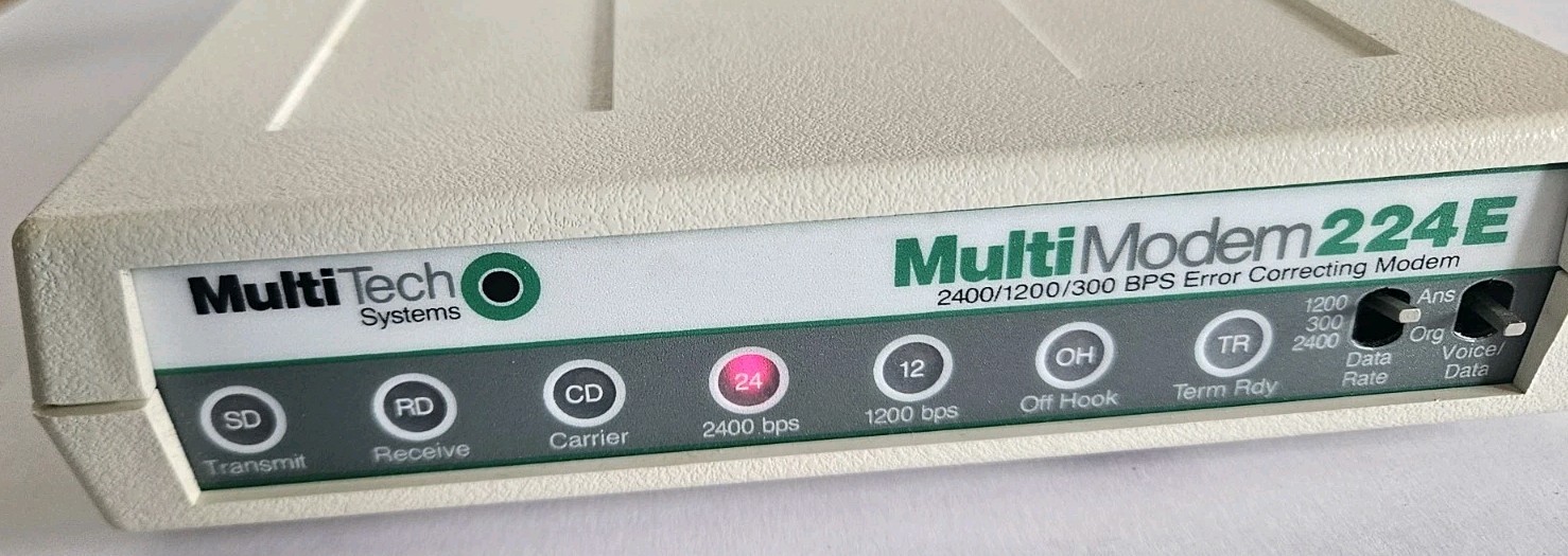 MultiTech Systems External Multi Modem 224/224E Model MT224EH Untested