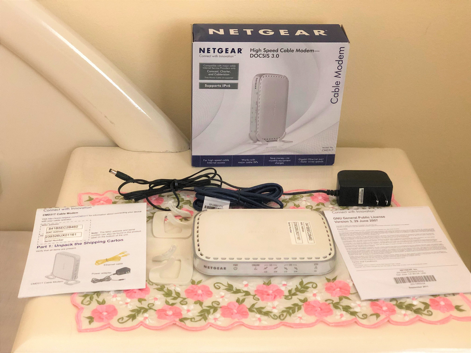 NETGEAR CMD31T-100NAS High Speed Cable Modem (Up to 150 Mbps)