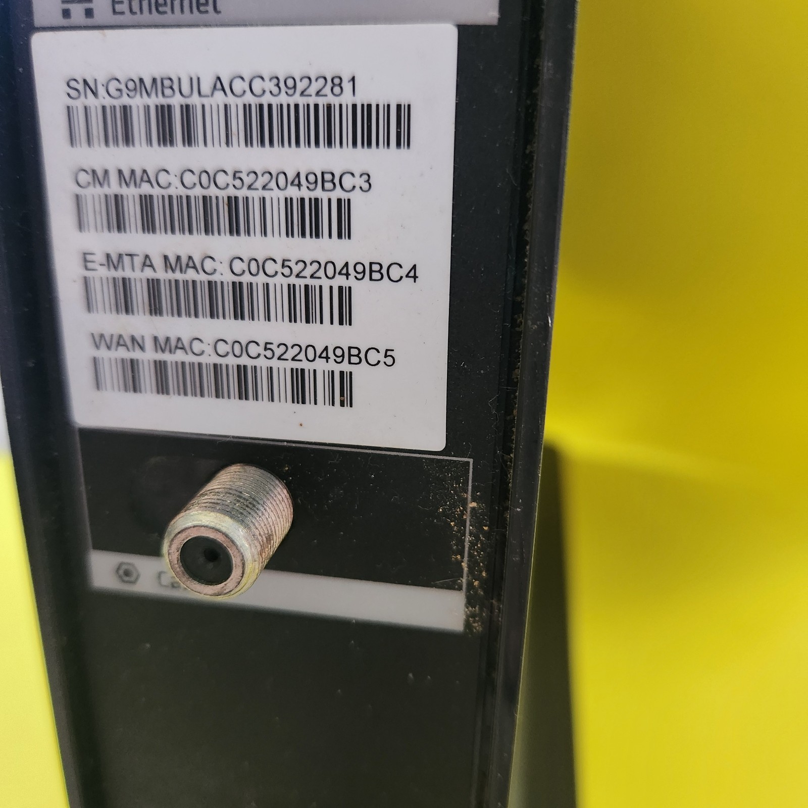 ARRIS Touchstone TG2472G Gateway Modem Tested