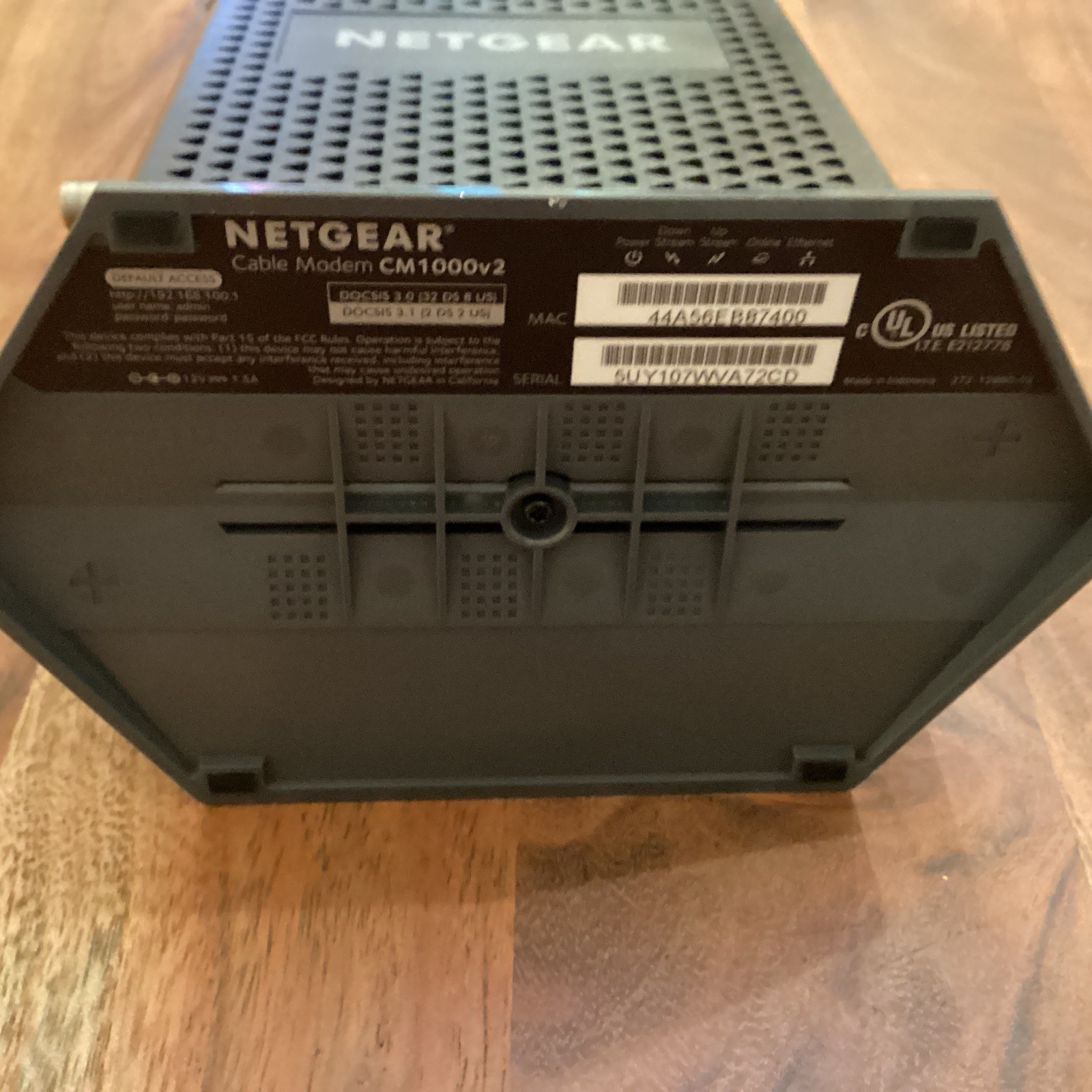 Netgear CM1000v2 Nighthawk DOCSIS 3.1 Cable Modem