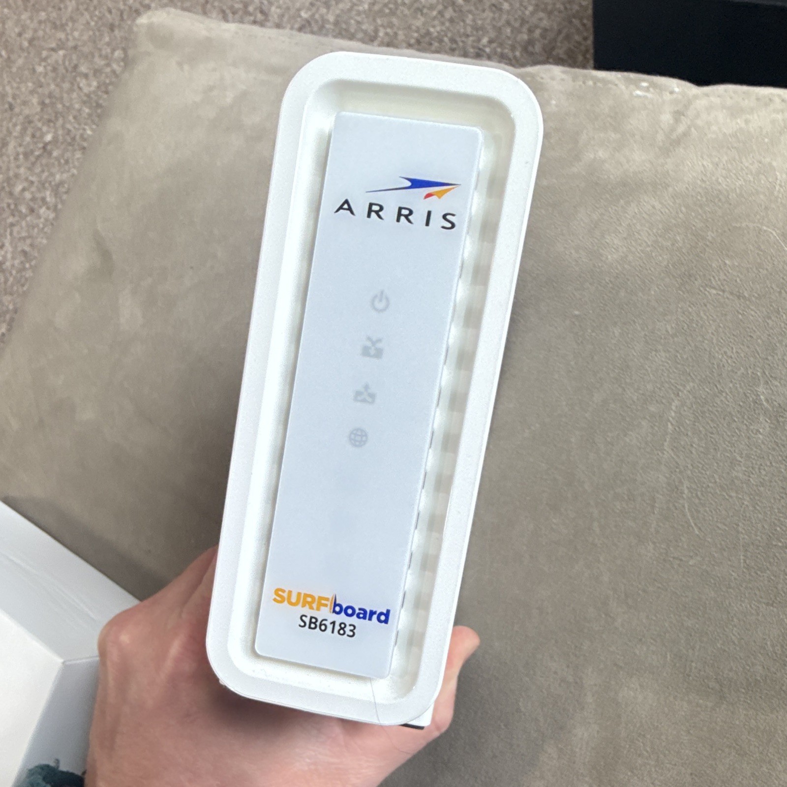 ARRIS SURFboard SB6183 DOCSIS 3.0 Cable Modem Ethernet Coaxial White