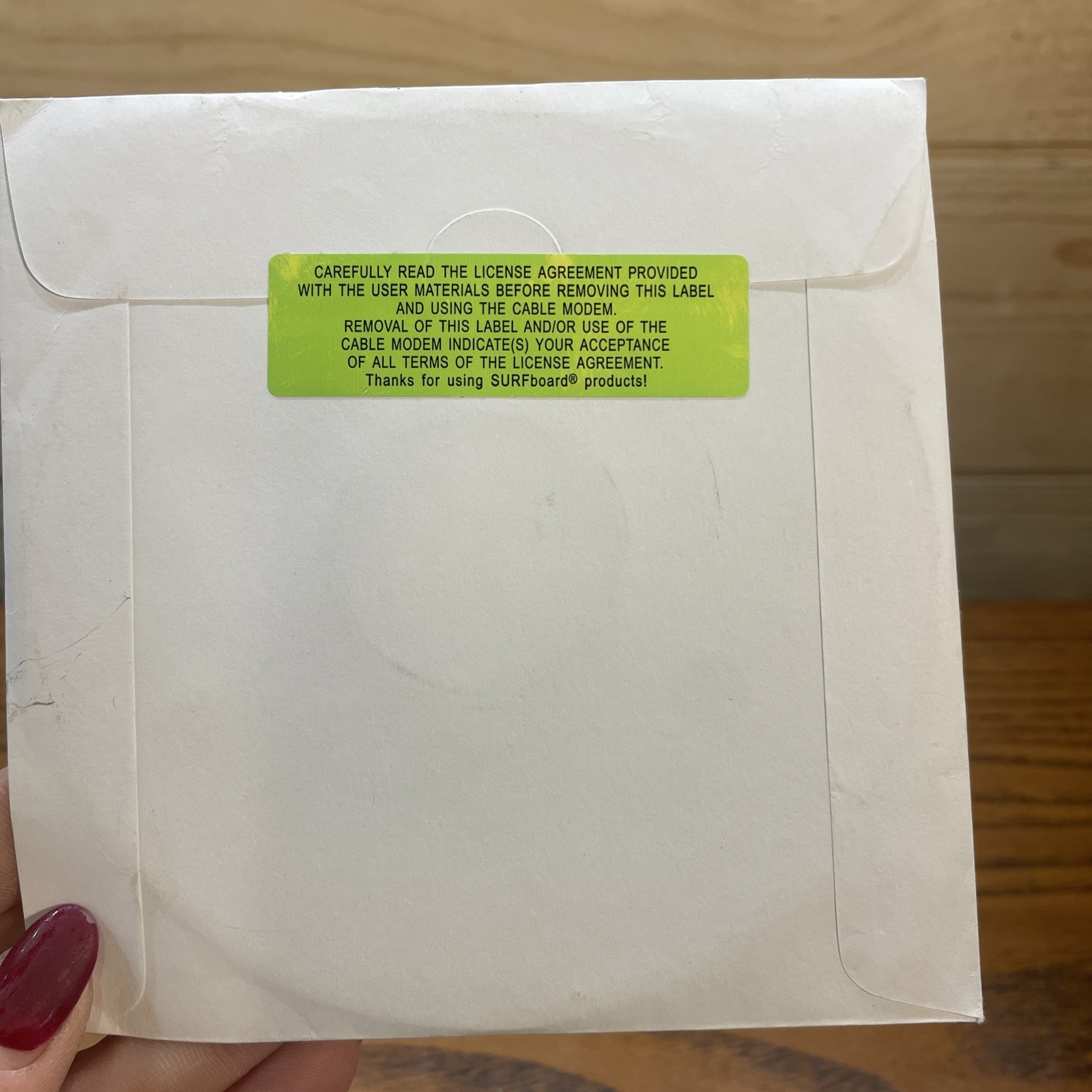 motorola sb5120 series surfboard cable modem installation disc, untested Sealed