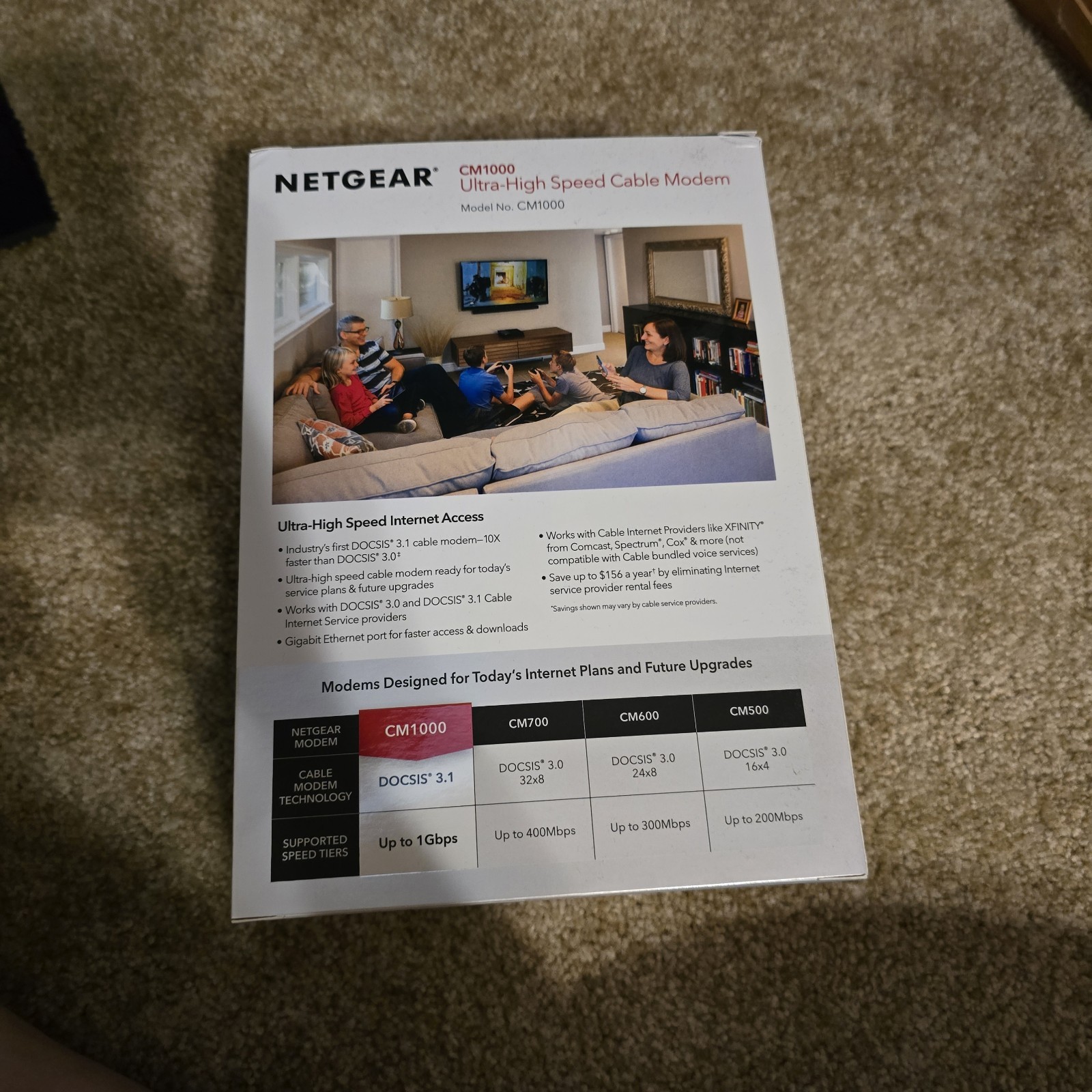 NETGEAR CM1000v2 Nighthawk DOCSIS 3.1
