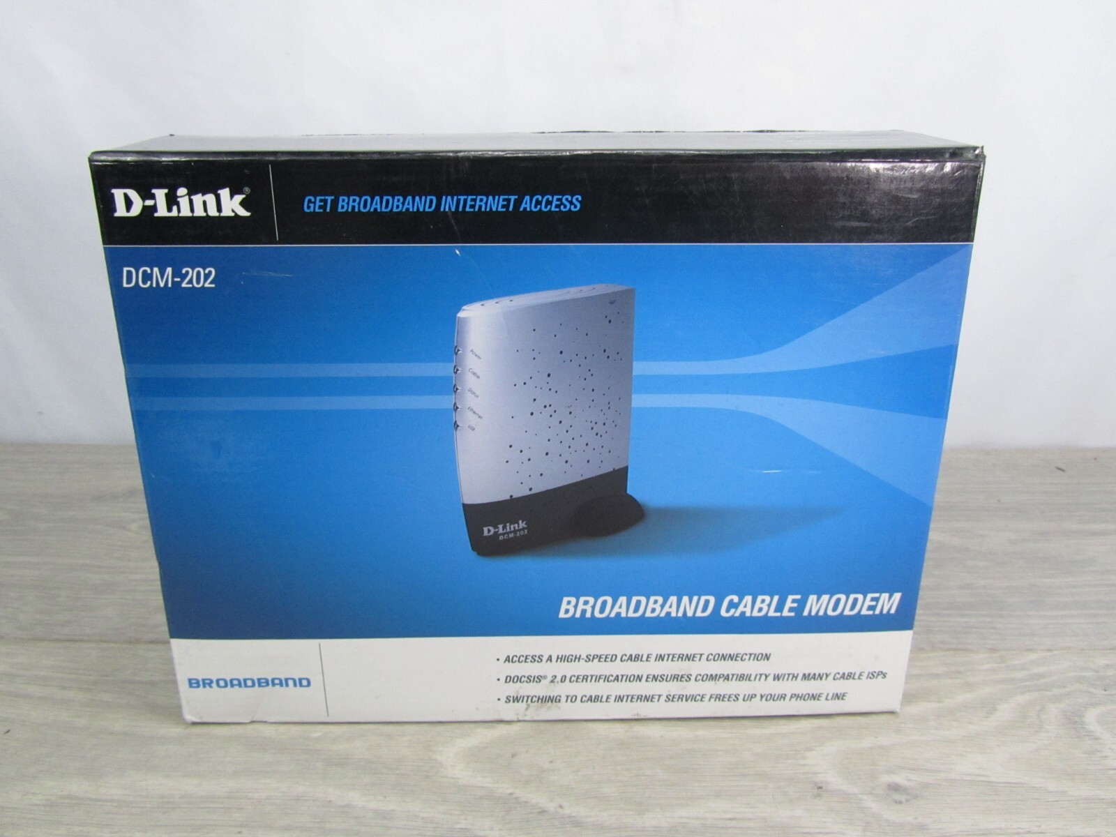 D-Link DCM-202 (WMM83060) 43 Mbps Broadband Cable Modem NEW