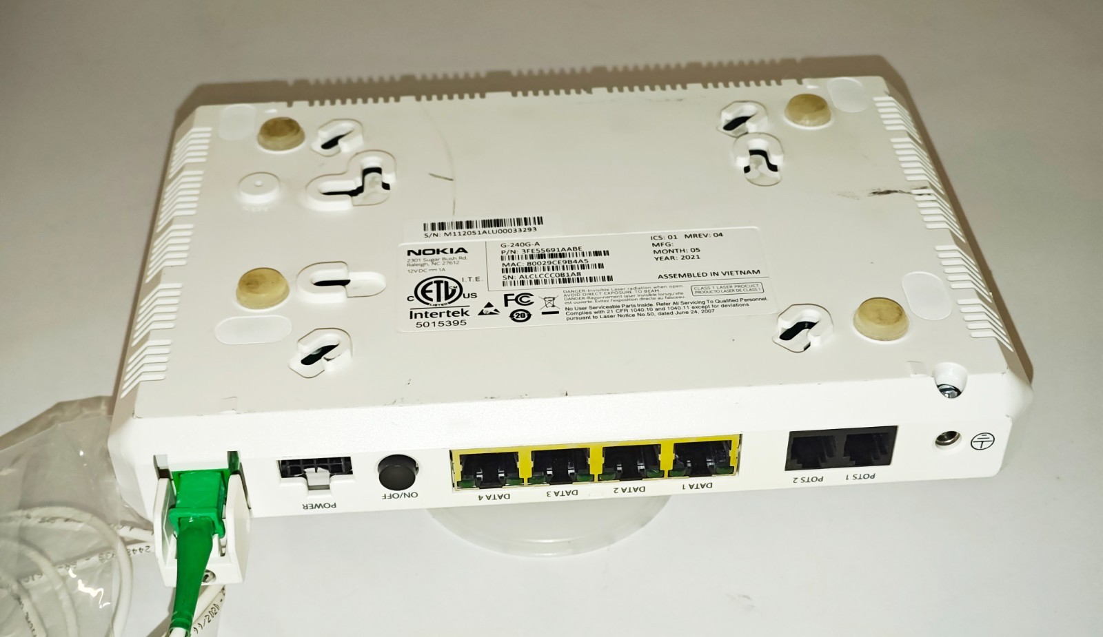 NOKIA G-240G-A Fibre Optical Network Terminal (“ONT”). FREE CANADA SHIPPING