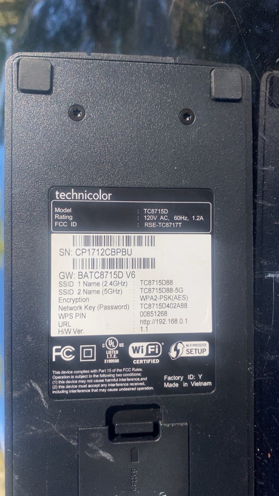 Technicolor TC8715D DOCSIS 3.0 Wireless Modem