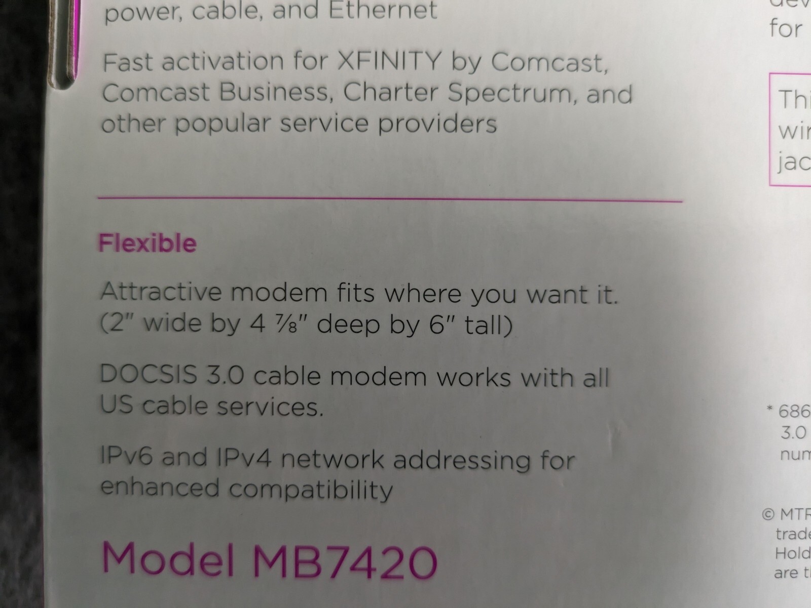 Motorola MB742010 16×4 686mbps DOCSIS 3.0 Cable Modem