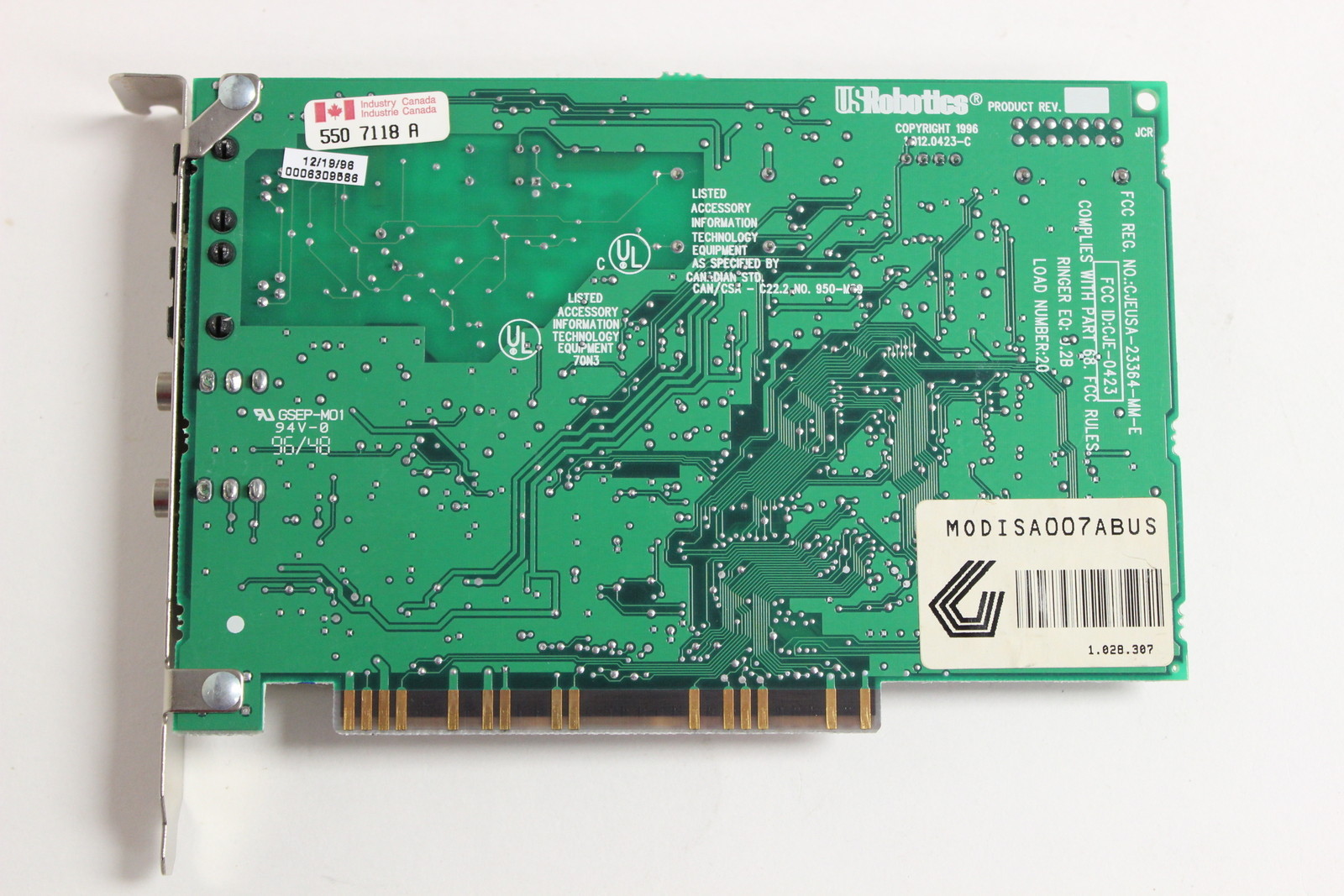 GATEWAY MODISA007ABUS TELEPATH 33.6 ISA INTERNAL MODEM US ROBOTICS MODEL 0423
