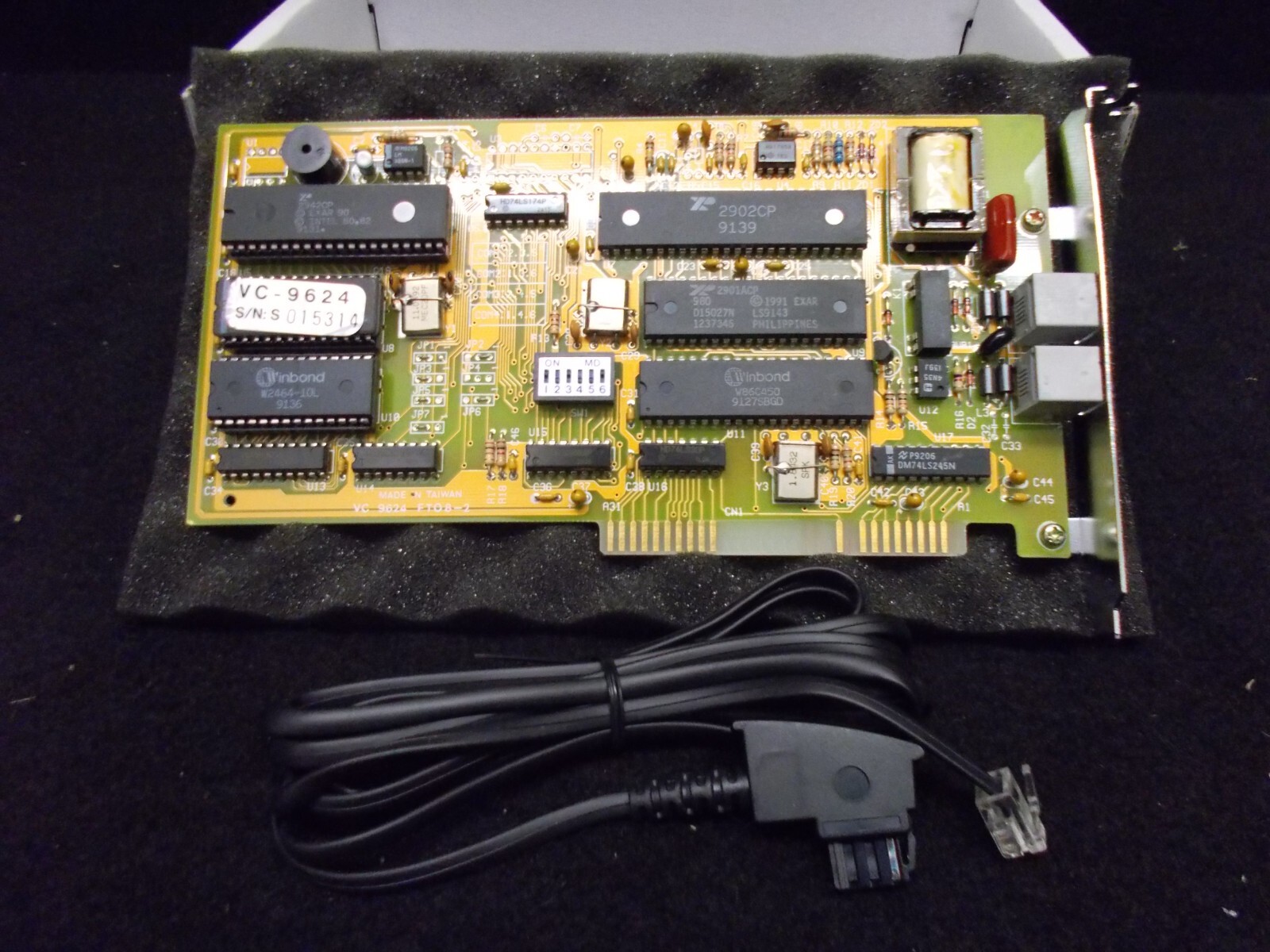Modem card for telephone connection, VC 9624. #X-60-05