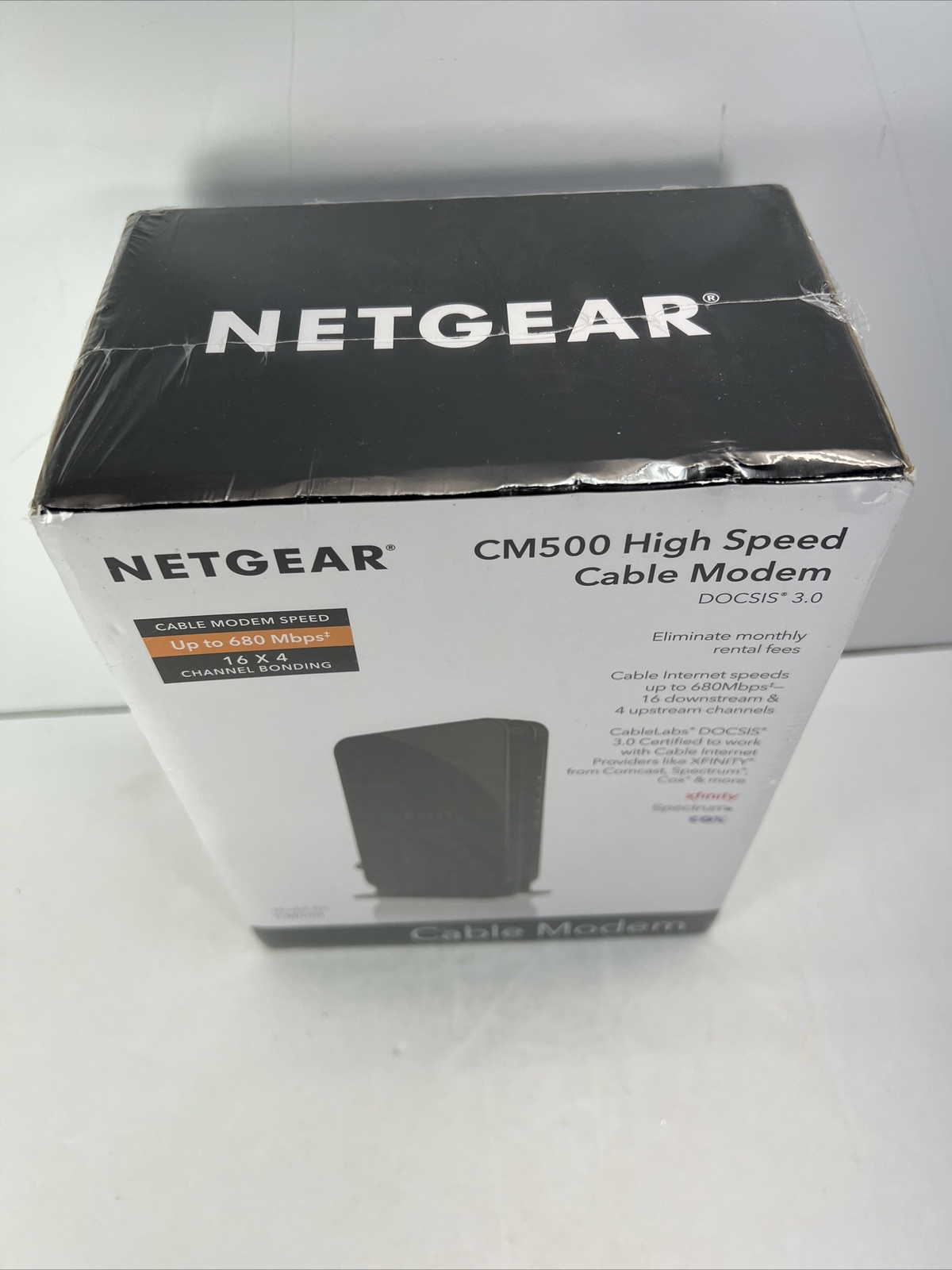 NETGEAR CM500-1AZNAS 16×4 DOCSIS 3.0 Cable Modem Max Download Speeds of 686mbps