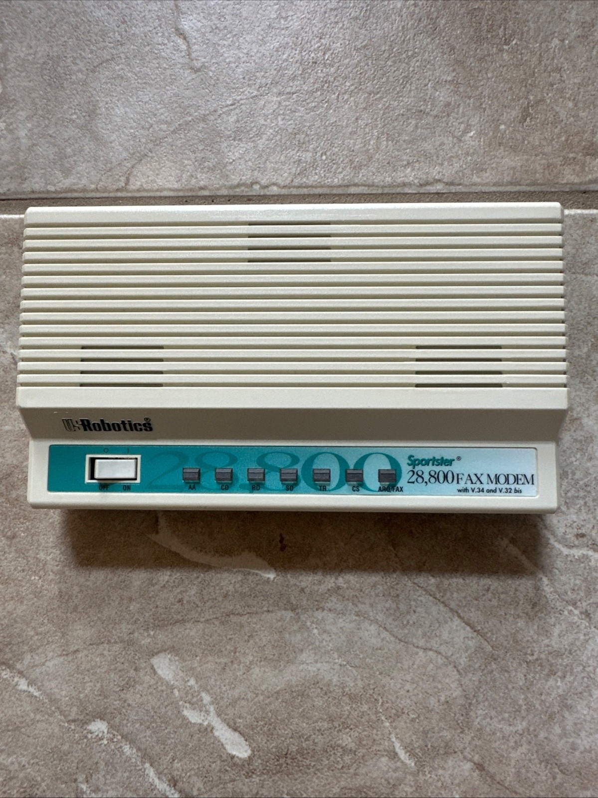 US ROBOTICS MAC&FAX SPORTSTER External FAX MODEM 28,800 V.34 V.32 Mac Fax