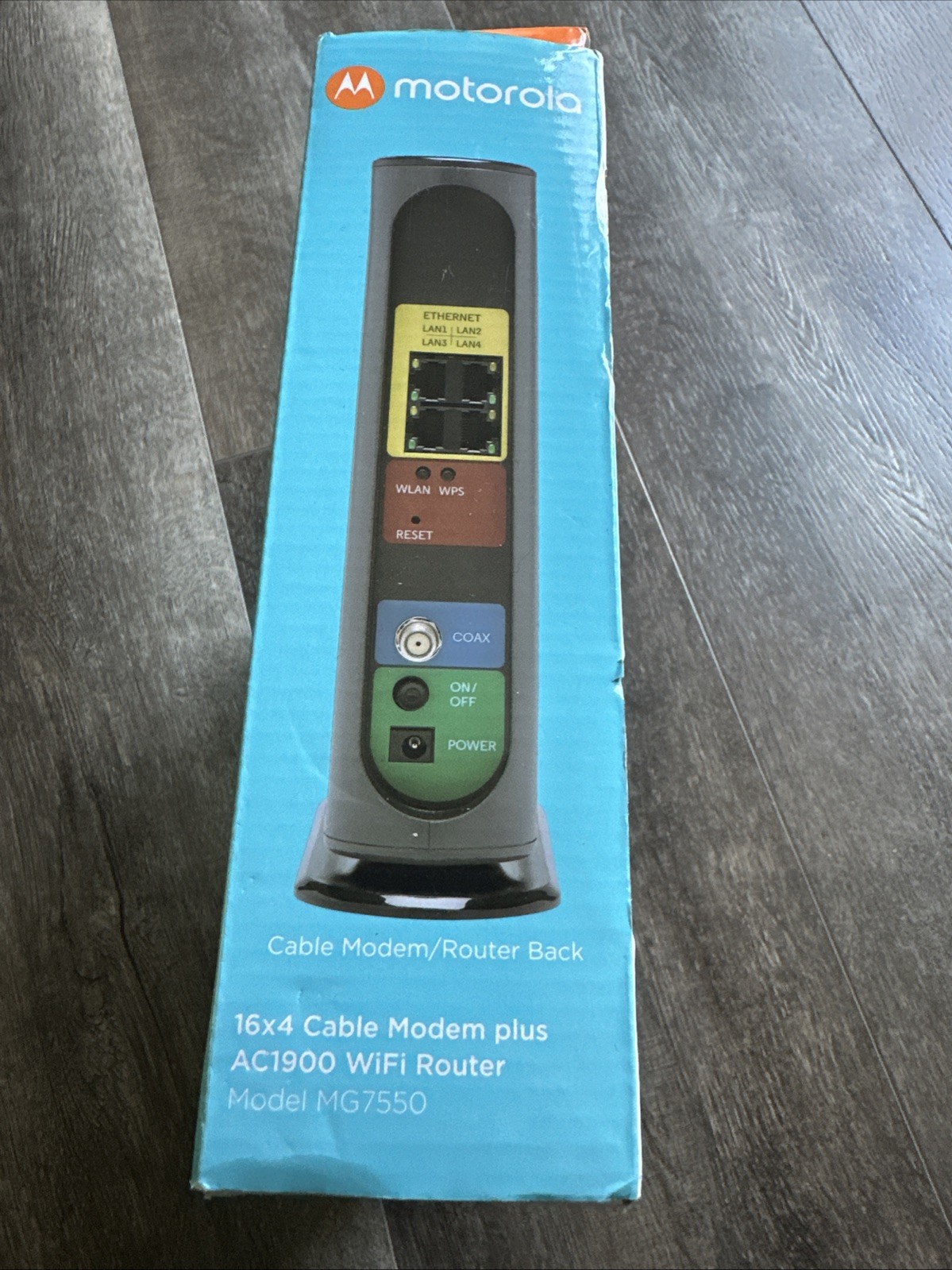 Motorola MG7550 16×4 DOCSIS 3.0 Cable Modem Plus AC1900 WiFi Router – New Sealed