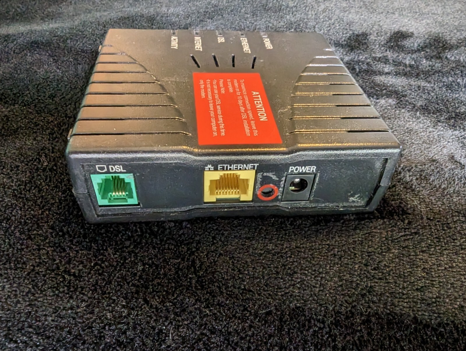 Westell F90-610025-06 ADSL2+ MODEM MSTATEA Working Condition WITH Power Supply