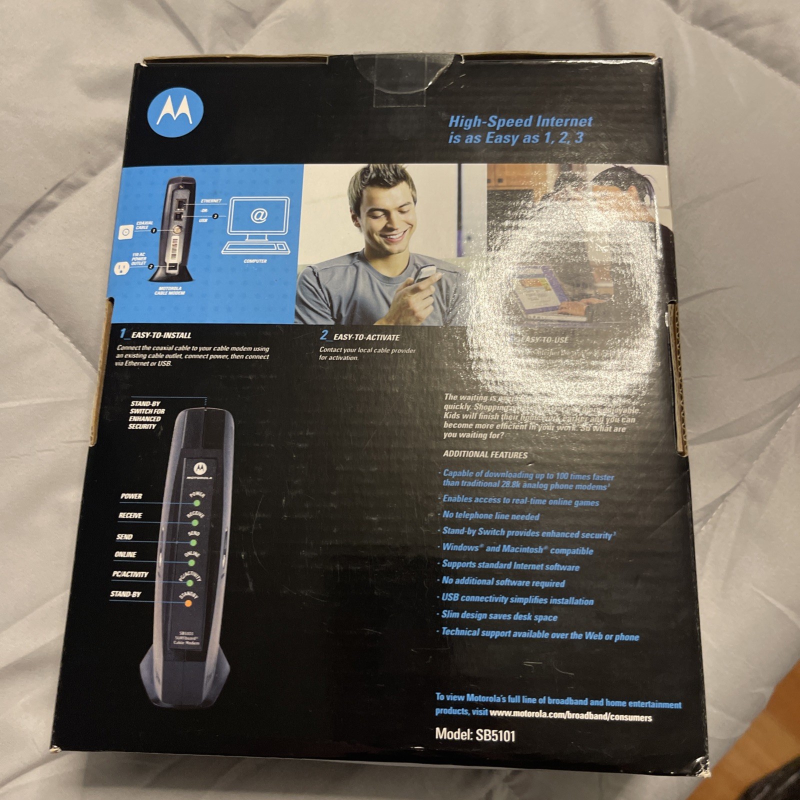Motorola SB5101 DOCSIS 2.0 Cable Modem