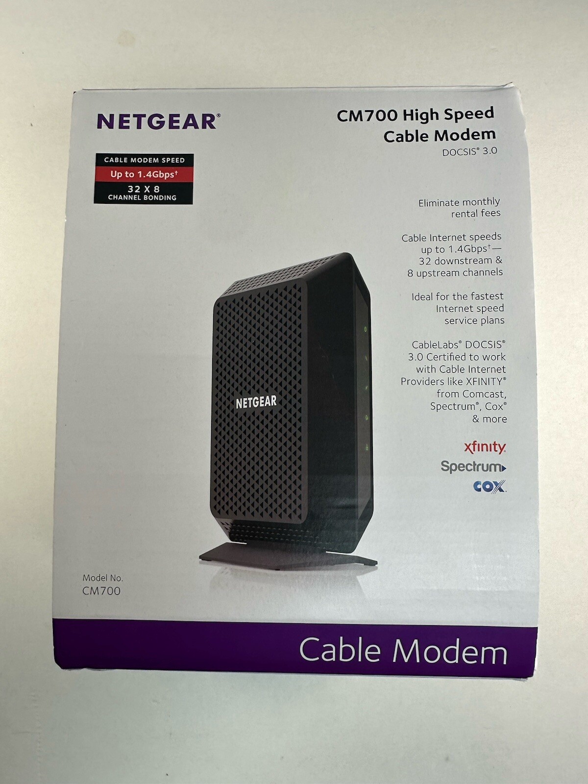 Netgear Cm700 High Speed Cable Modem Up To 1.4 Gbps