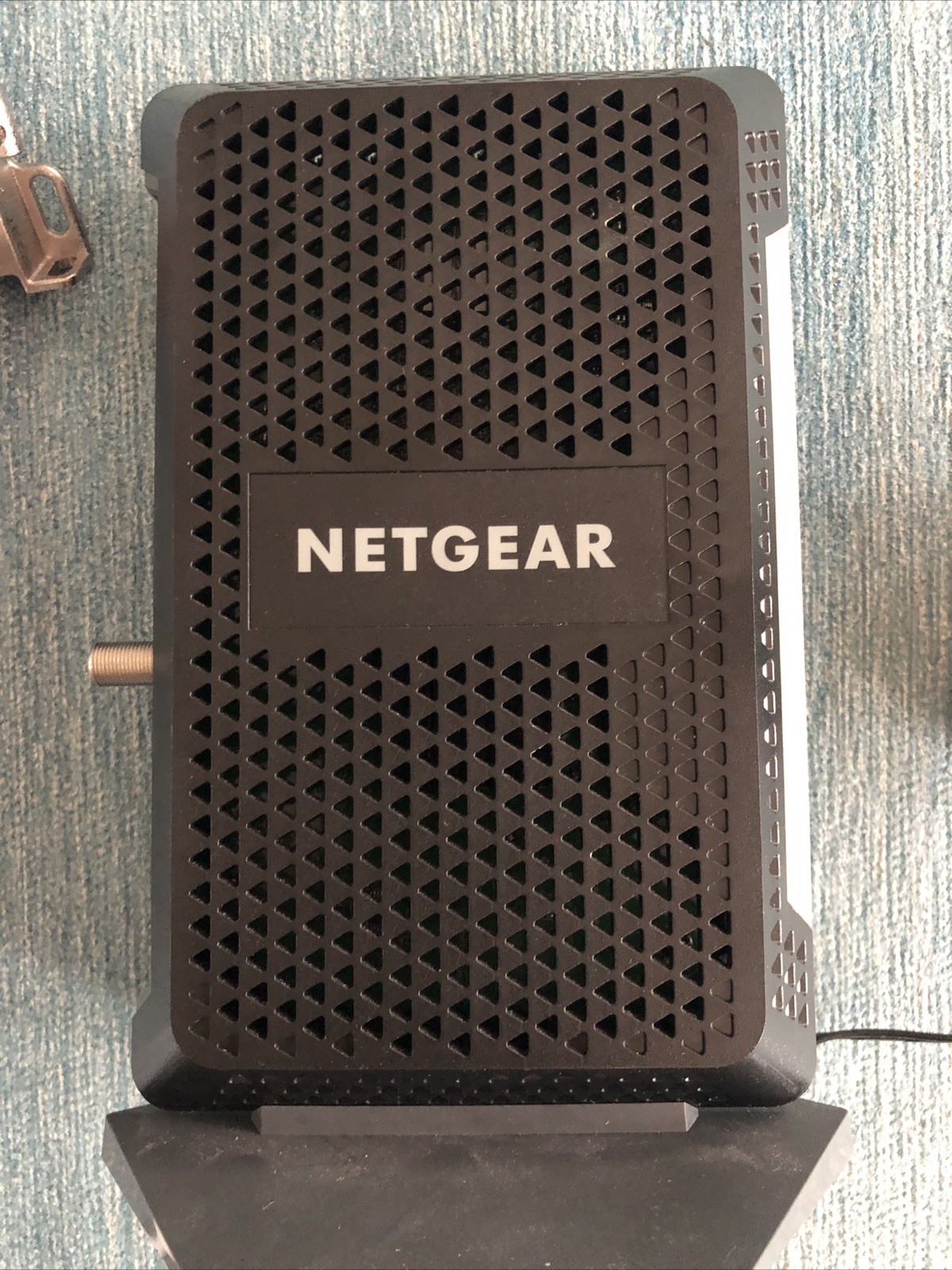 NETGEAR CM1000v2 Nighthawk DOCSIS 3.1 Cable Modem USED WORKS Power Cord Coaxial