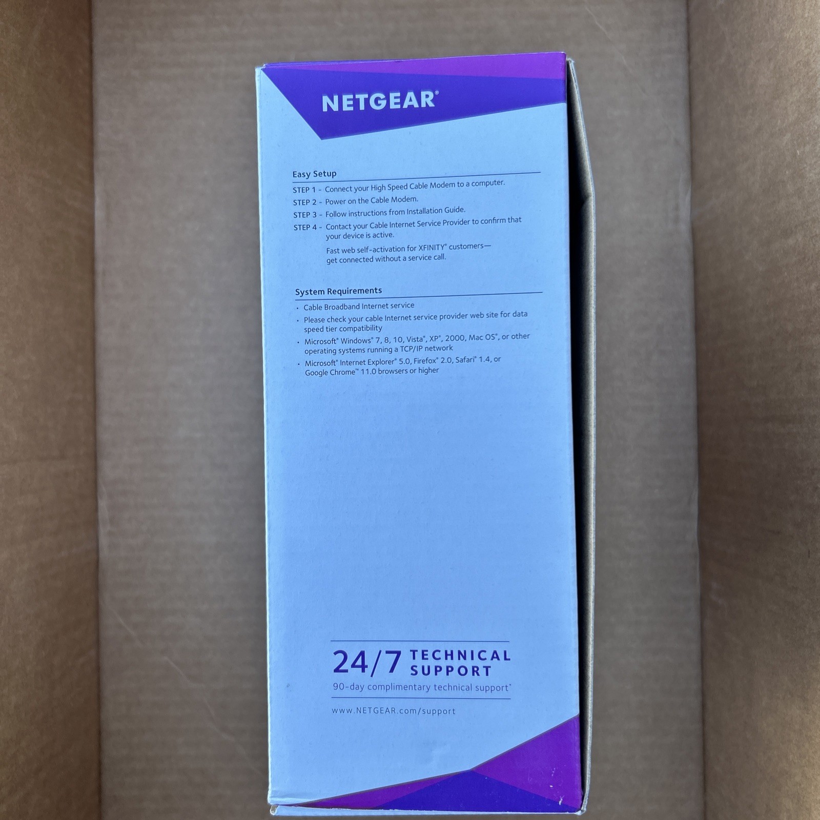 NIB NETGEAR CM700 High Speed Cable Modem