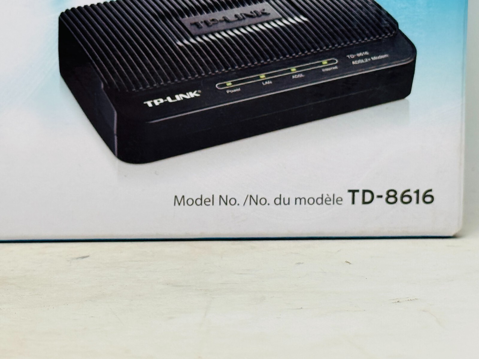 TP-Link ADSL2 + Modem 24 Mbps Downstream Bandwidth TD-8616 Open Box