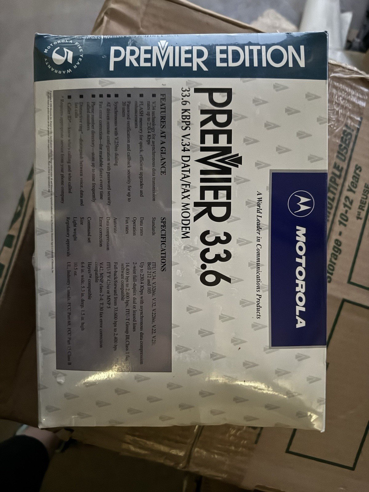Motorola Premier 33.6 Modem New In Sealed Box