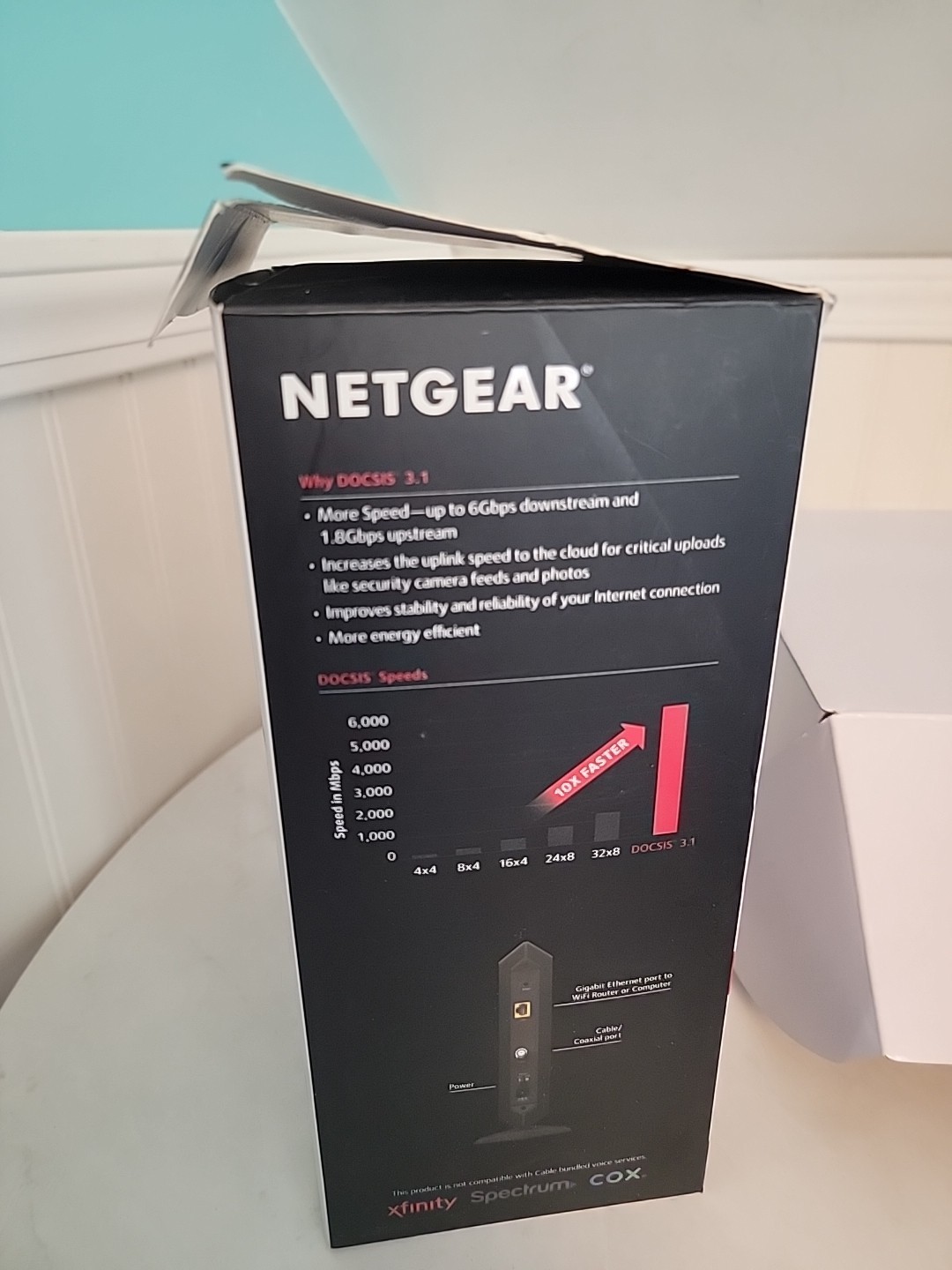 NETGEAR M/CM1000/ DOCSIS 3.1 Ultra High speed Cable Modem/SEE DESCRIPTION